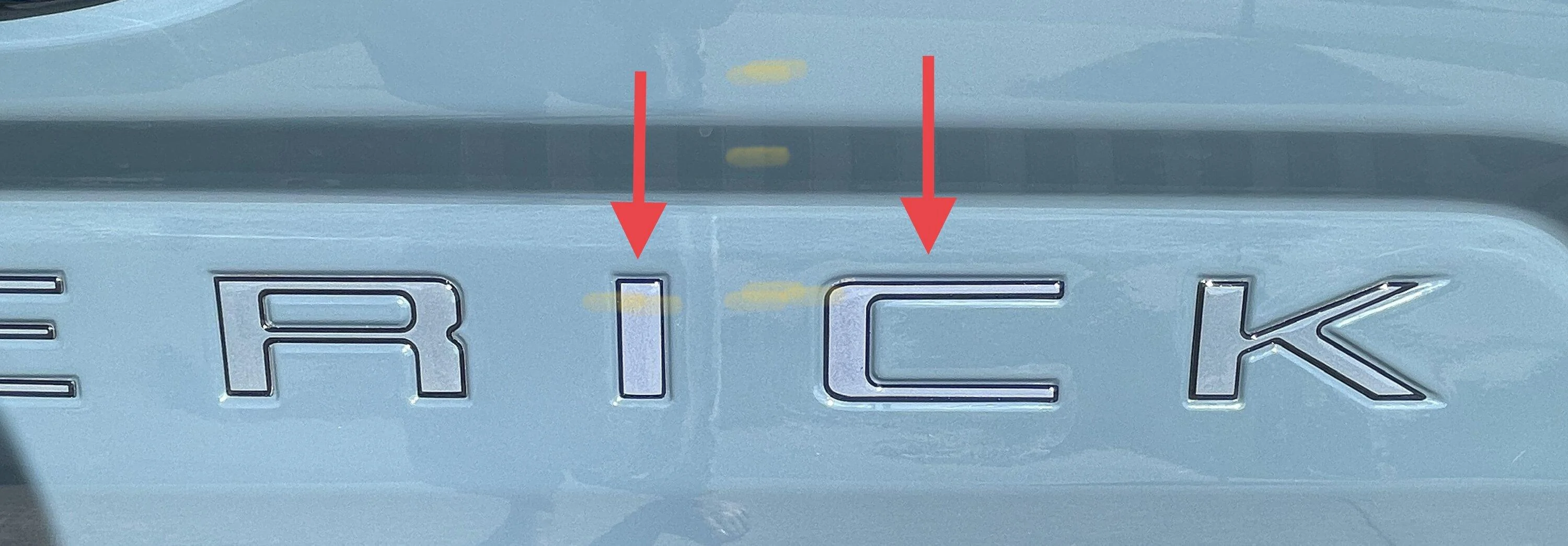 Ford Maverick Buyer Beware - Tailgate Letters IMG_2241