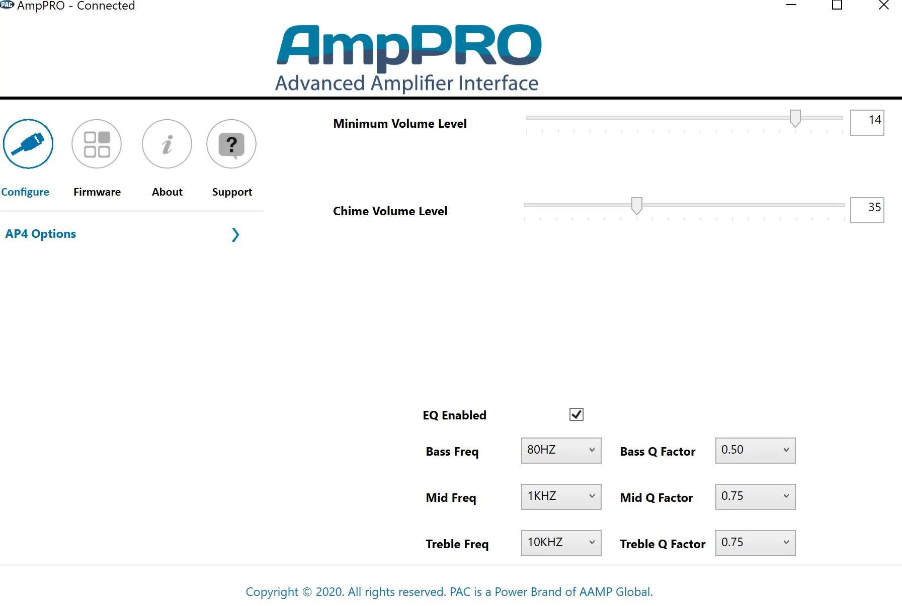 Ford Maverick B&O Stereo partially upgraded with PAC Amp Pro and Optim8 System amp pac config1