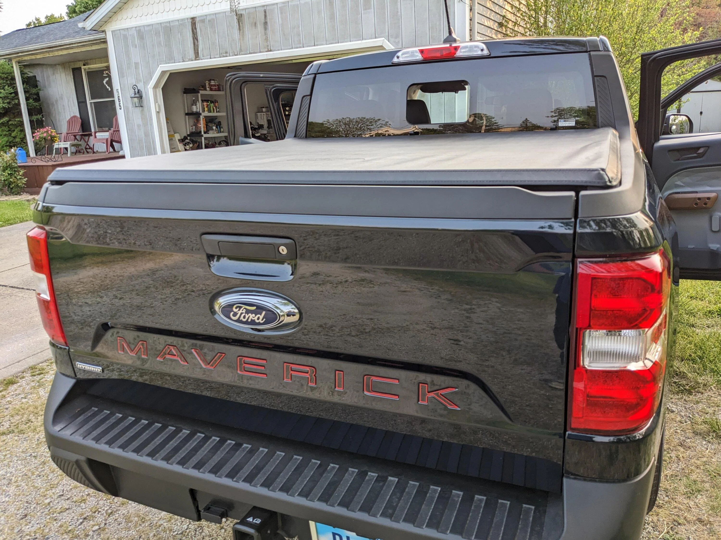 Ford Maverick Anyone install tailgate letters on a black Maverick with BAP? PXL_20230522_230442802