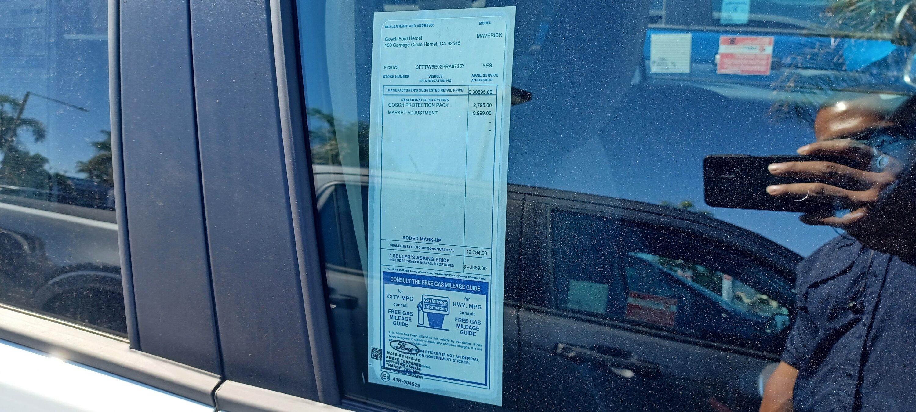 Ford Maverick Gosch Hemet has Five in stock 20231004_104329