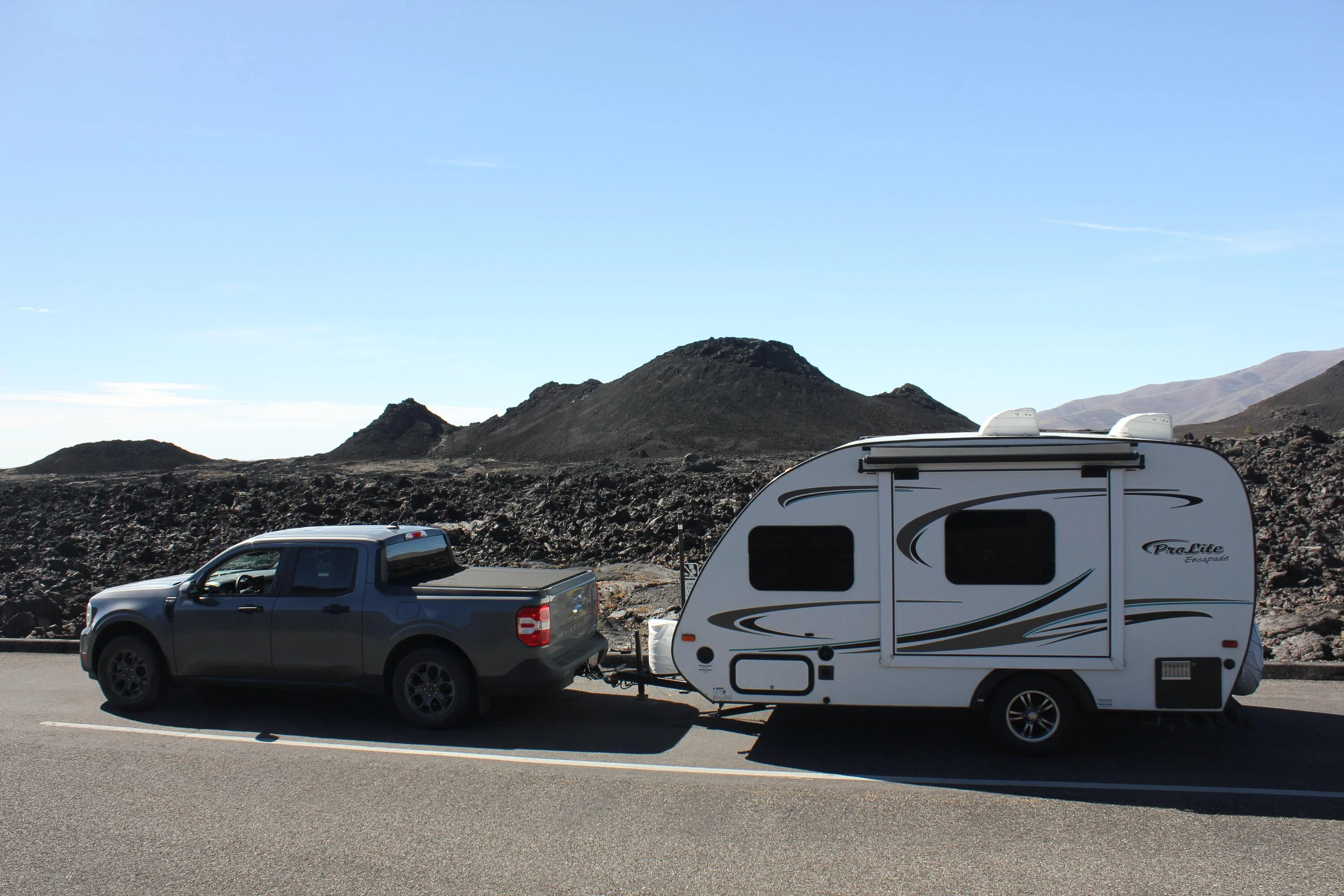 Ford Maverick 2657 miles, 5 states, 2700lb travel trailer, Maverick EcoBoost IMG_5512