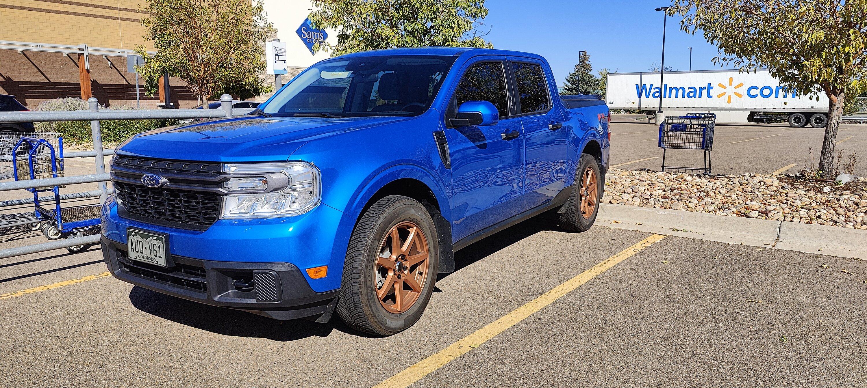 Ford Maverick Chinese 18's wrapped in 235/65 Michelin cross climate 2's IMG20231005144859