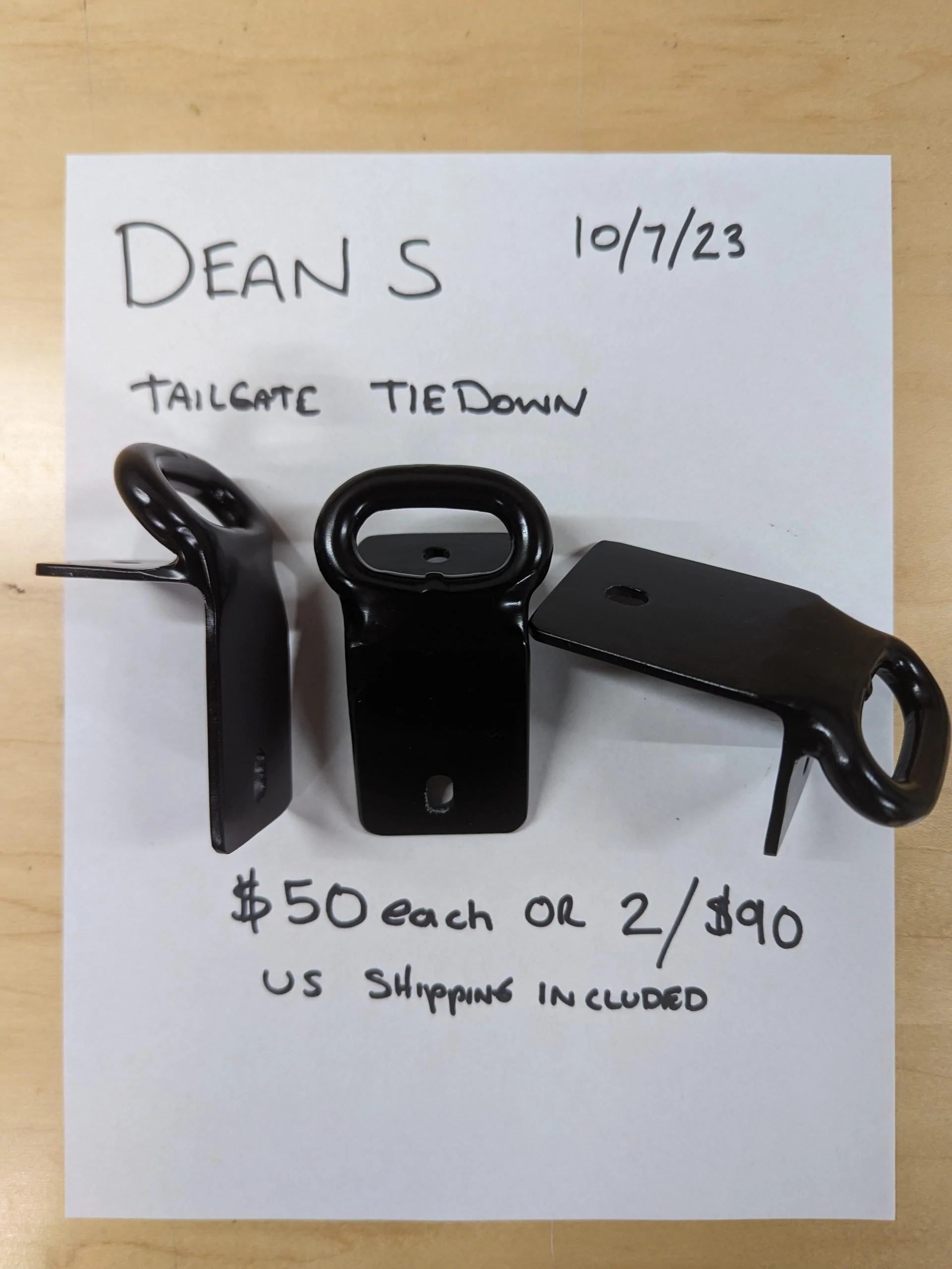 Ford Maverick For Sale: Tailgate Tiedowns That Work With Tailgate Assist Strut PXL_20231007_223859324