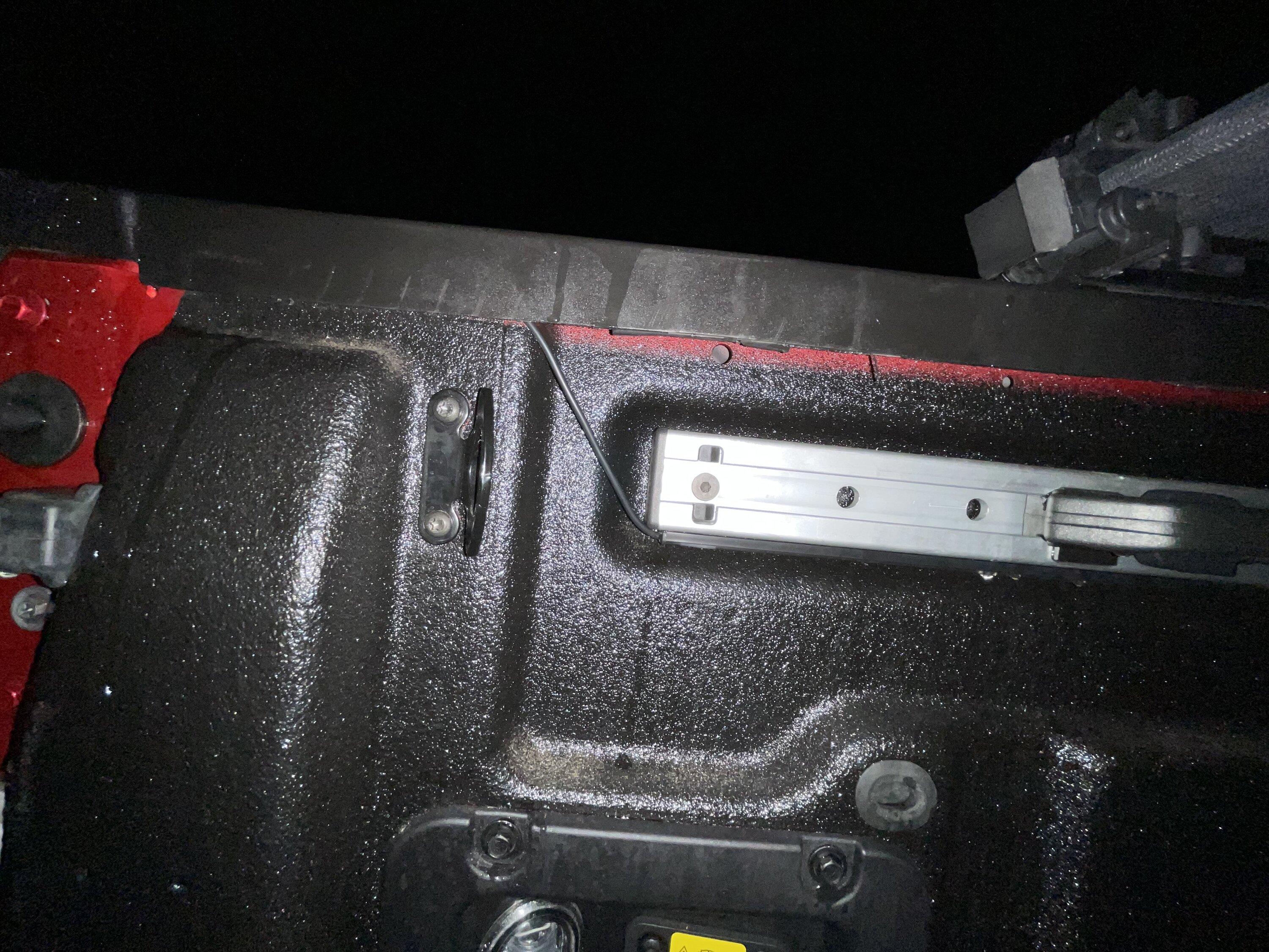 Ford Maverick NiLight 60” LED bed light kit installed with tailgate magnetic switch IMG_6070