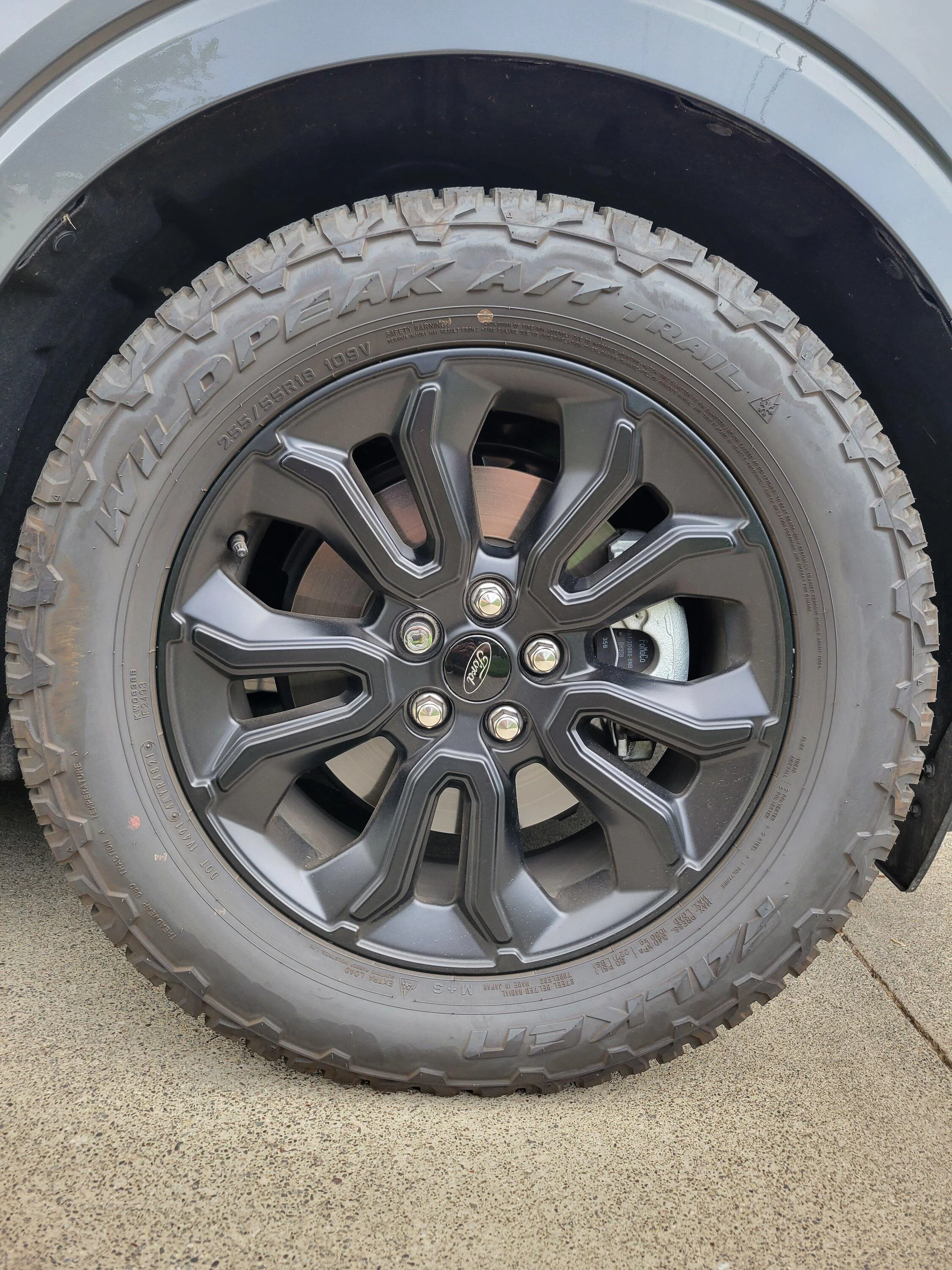Ford Maverick Lowered XLT AWD with Lumber Rack -- H&R Super Sport Springs, Falken 255/55/18 20231009_165220