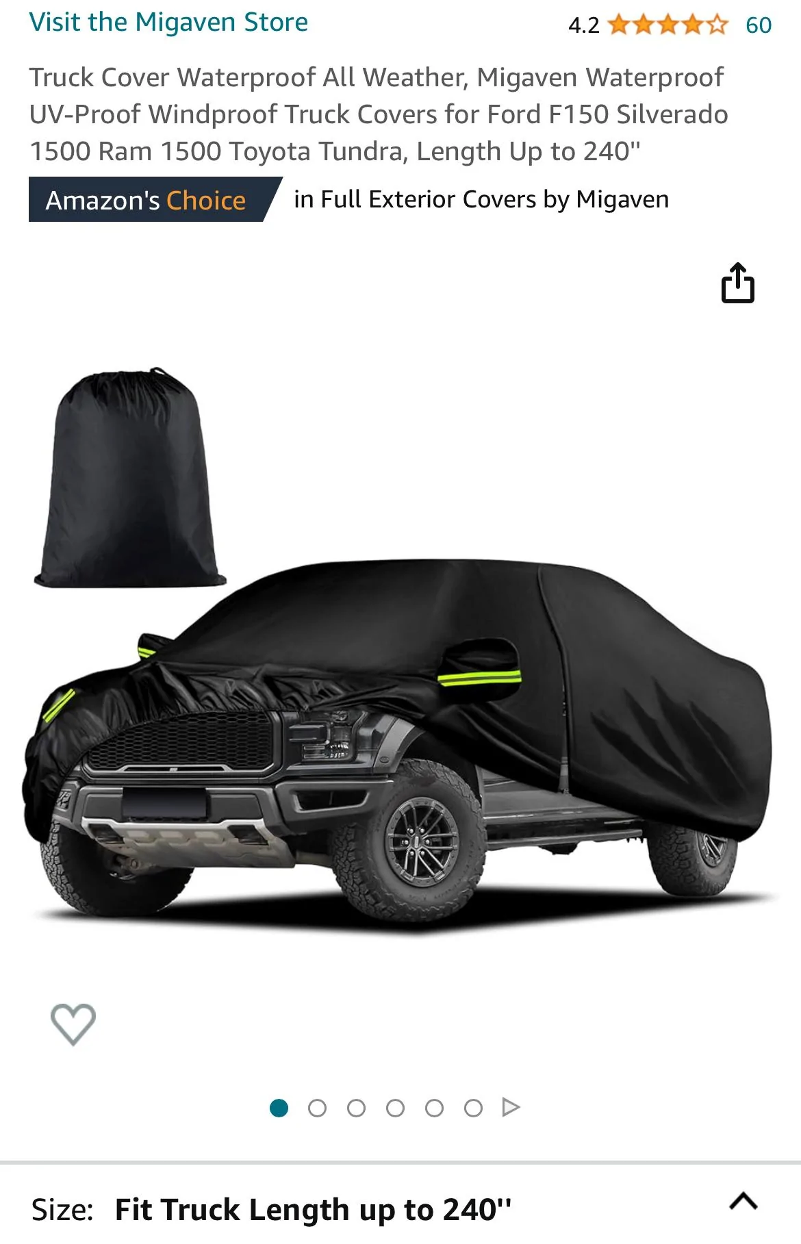Ford Maverick Truck Vehicle Cover recommendations? IMG_9870
