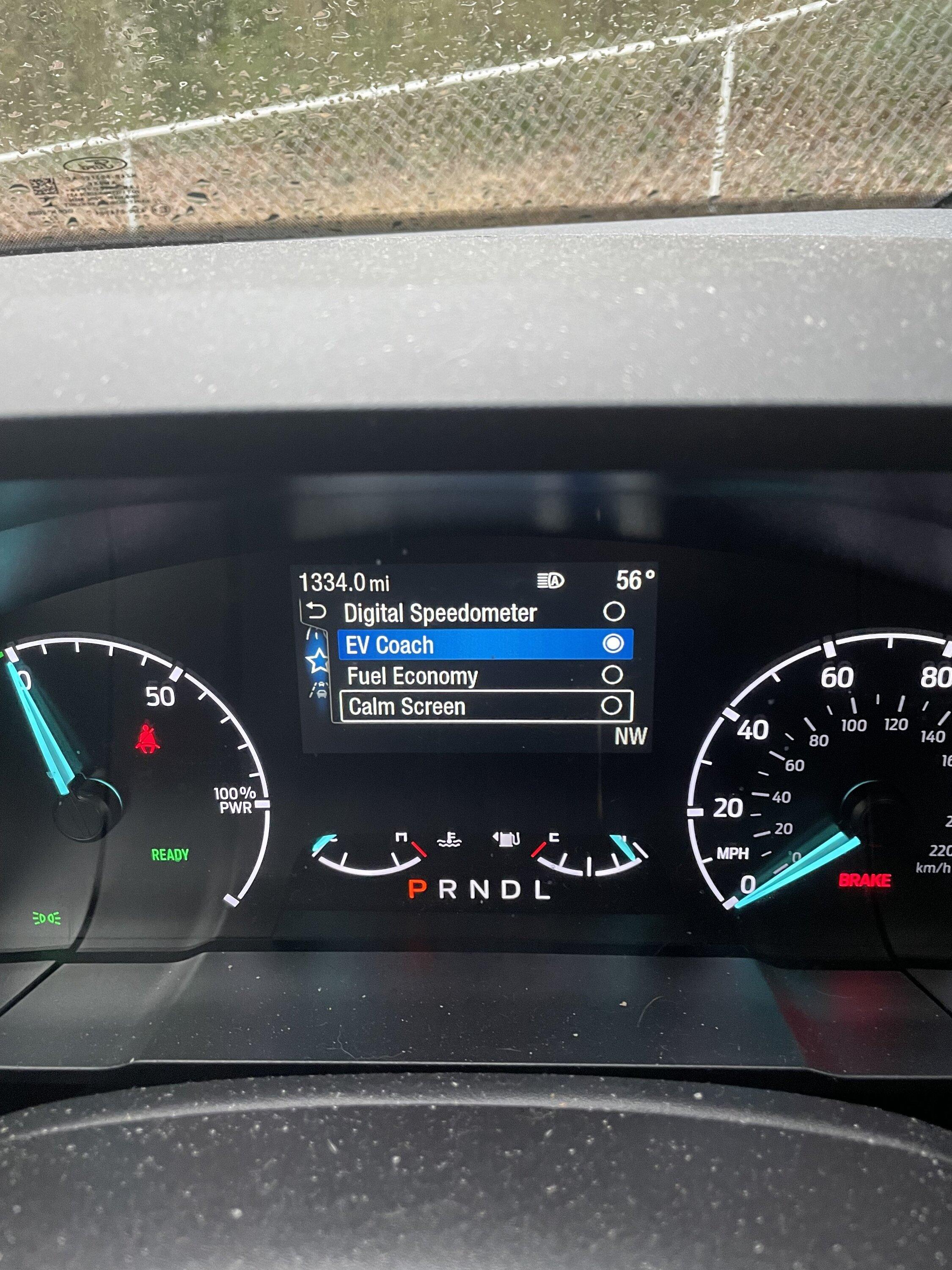 Ford Maverick How to show MPH on middle dash? 1676143533984