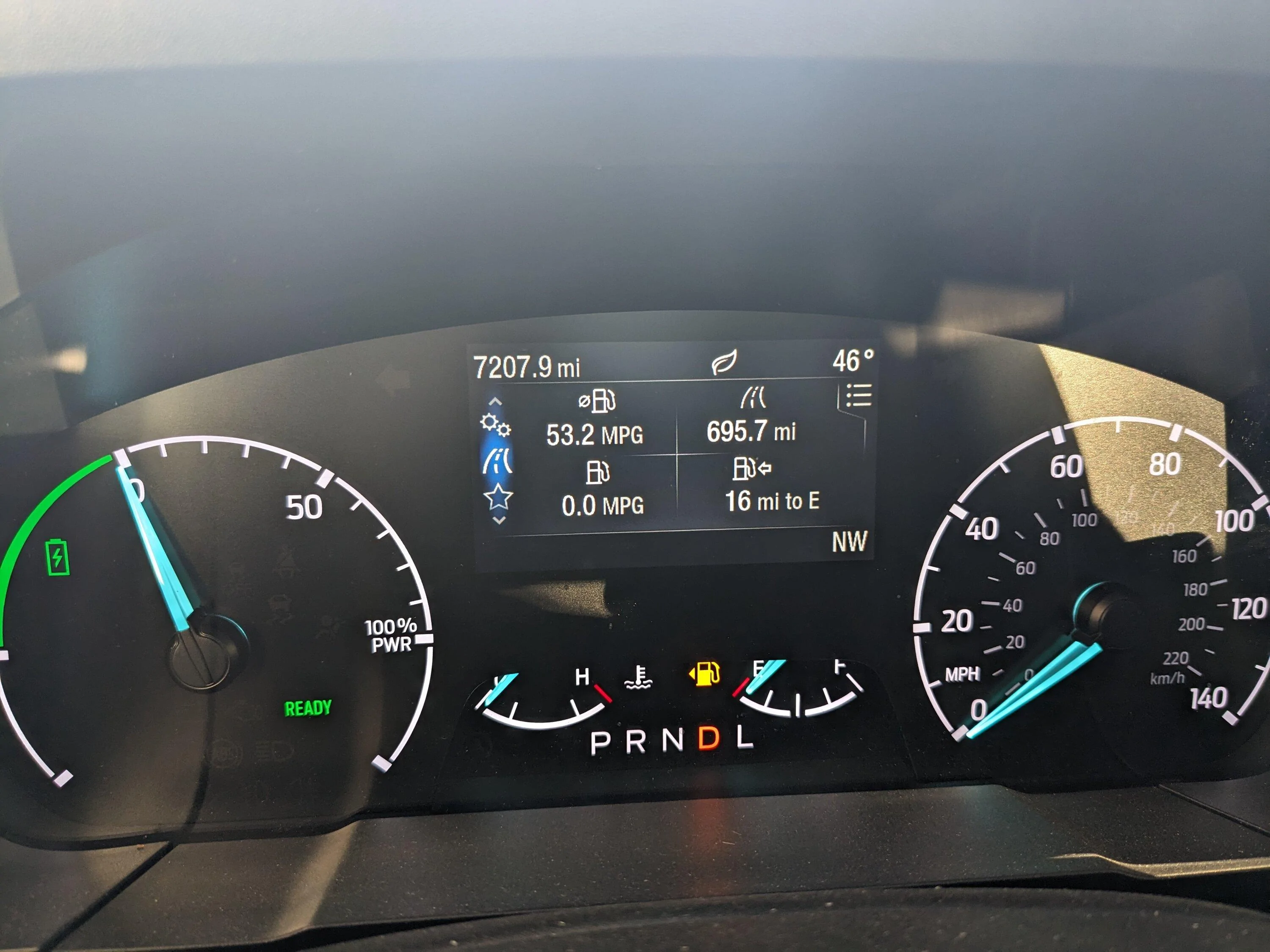 Ford Maverick 52 mpg on Maverick Hybrid PXL_20231005_140358309