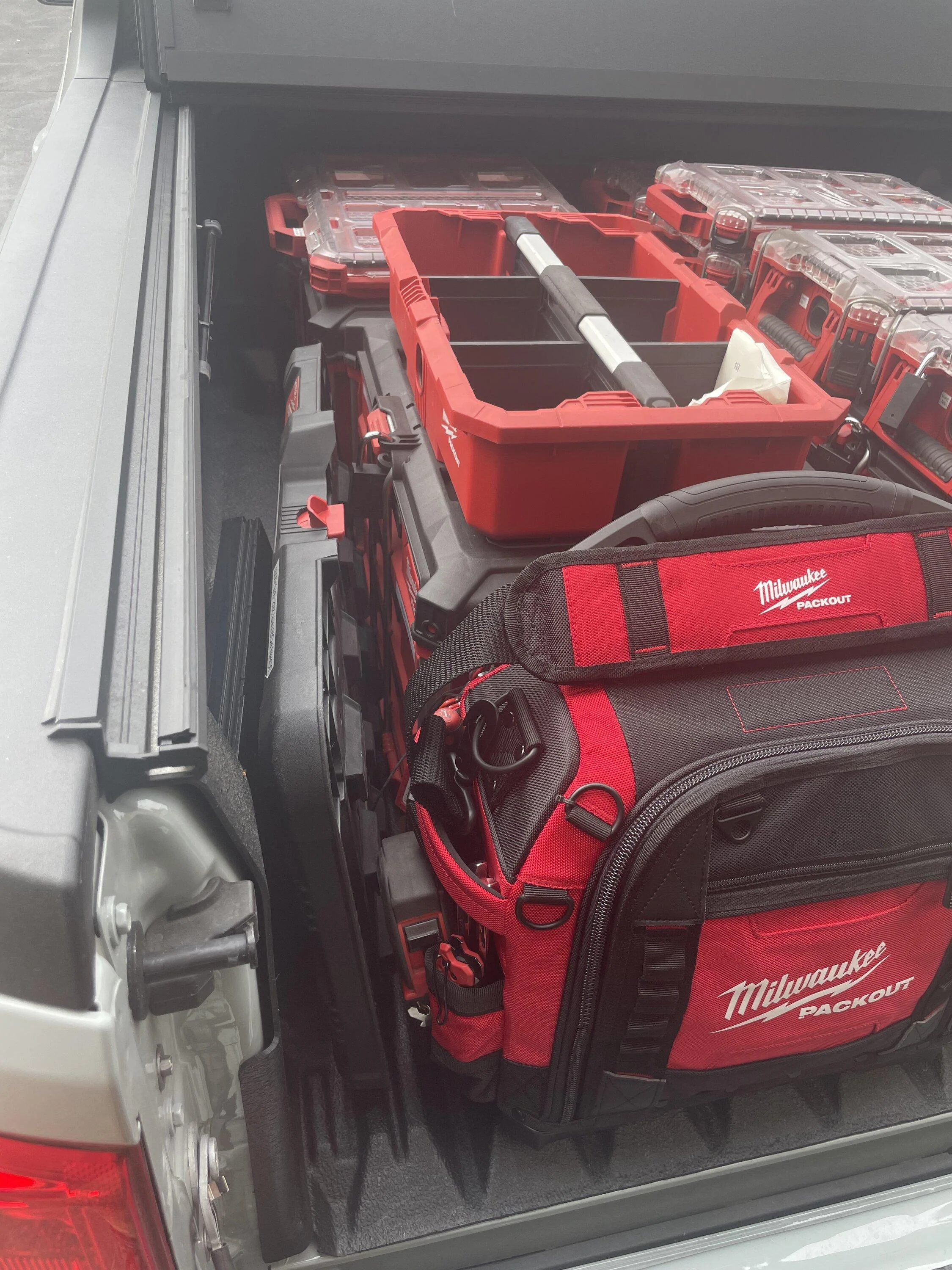 Ford Maverick Milwaukee PACKOUT Limit Under Tonneau Cover IMG_8382