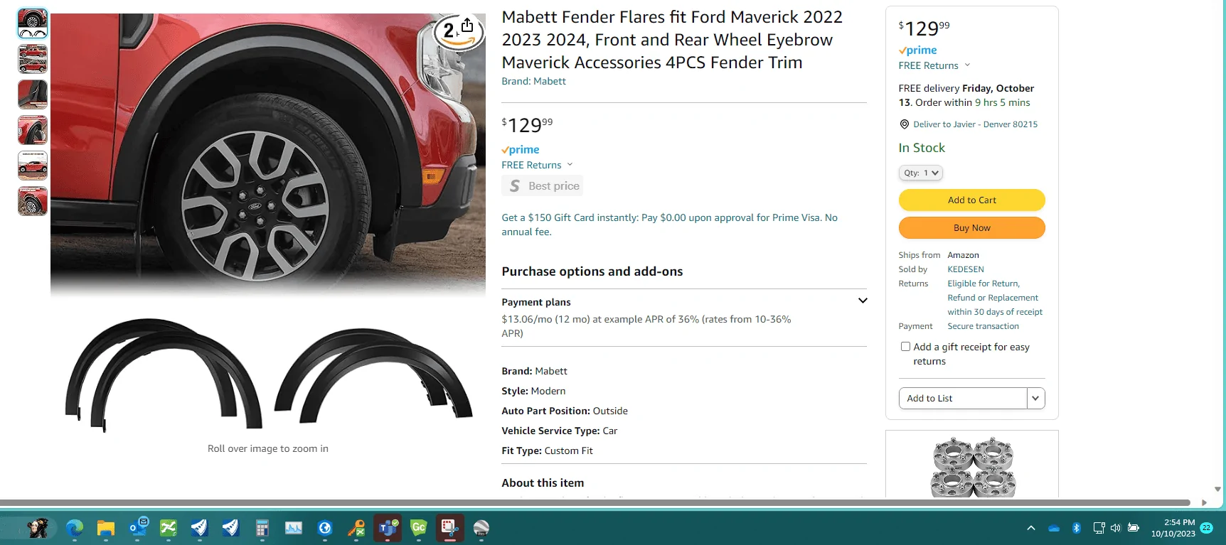 Ford Maverick Mabett | Maverick Fender Flares Available Now! 1696971288769