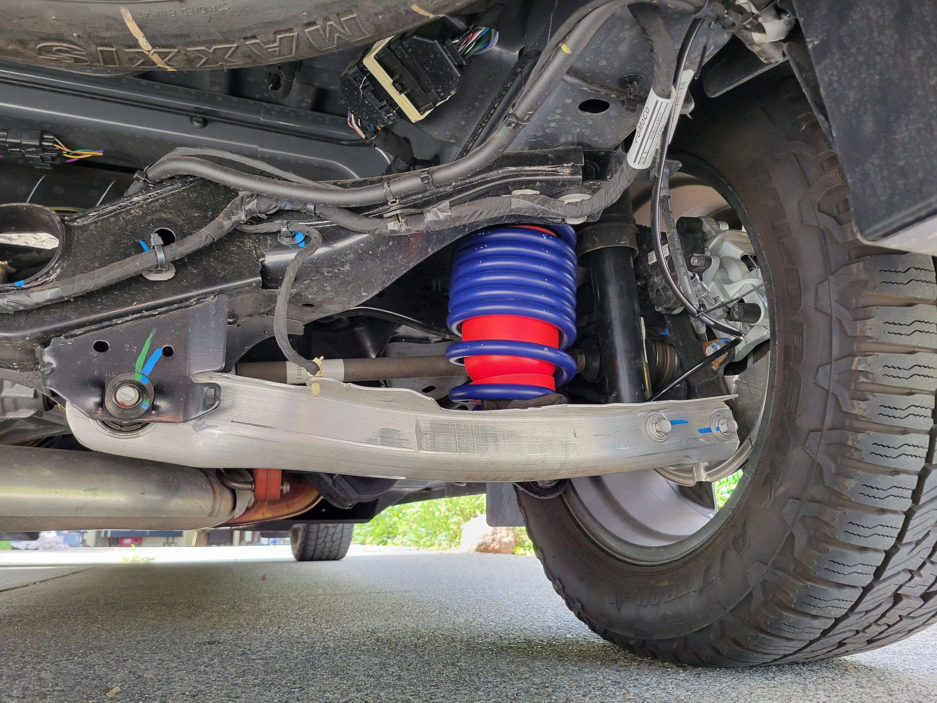 Ford Maverick Lowered XLT AWD with Lumber Rack -- H&R Super Sport Springs, Falken 255/55/18 20231010_143841