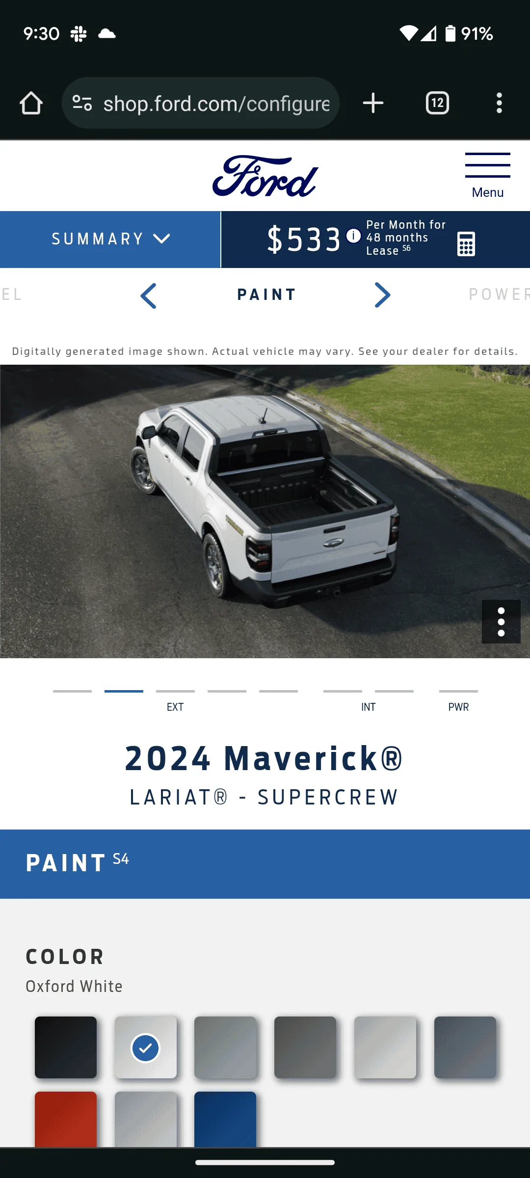 Ford Maverick It looks like 2024 decal delete just deletes hood decals Screenshot_20231012-093026