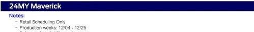 Ford Maverick 10/12/23 Scheduling Email Received Group [EMAILS NOW ARRIVING!] 1697137022133