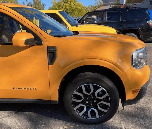 Ford Maverick Maverick and a Ranger Splash! Size and color comparison Screen Shot 2023-10-12 at 7.07.53 PM