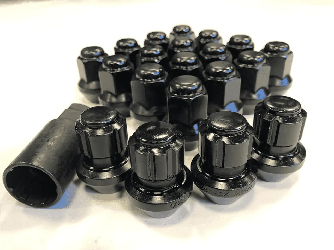 Ford Maverick Matte black lug nuts to replace OEM lugs 1697415050155