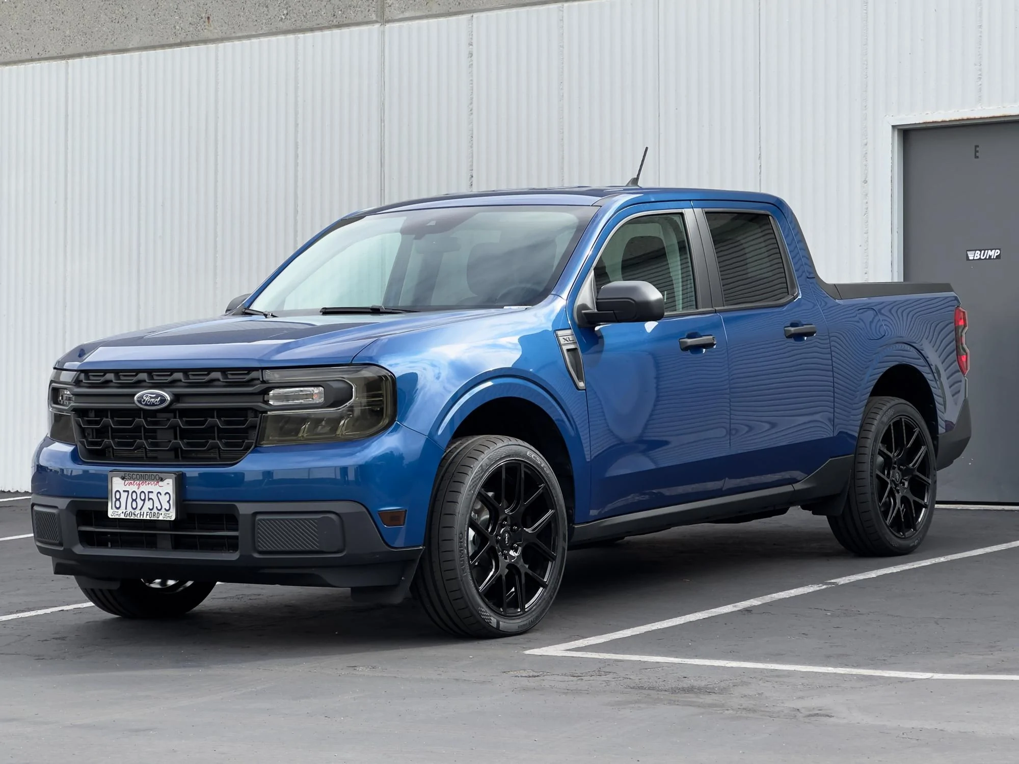 Ford Maverick '23 Hybrid XL, Atlas Blue, Lowered (Before & After) on 20's IMG_6477