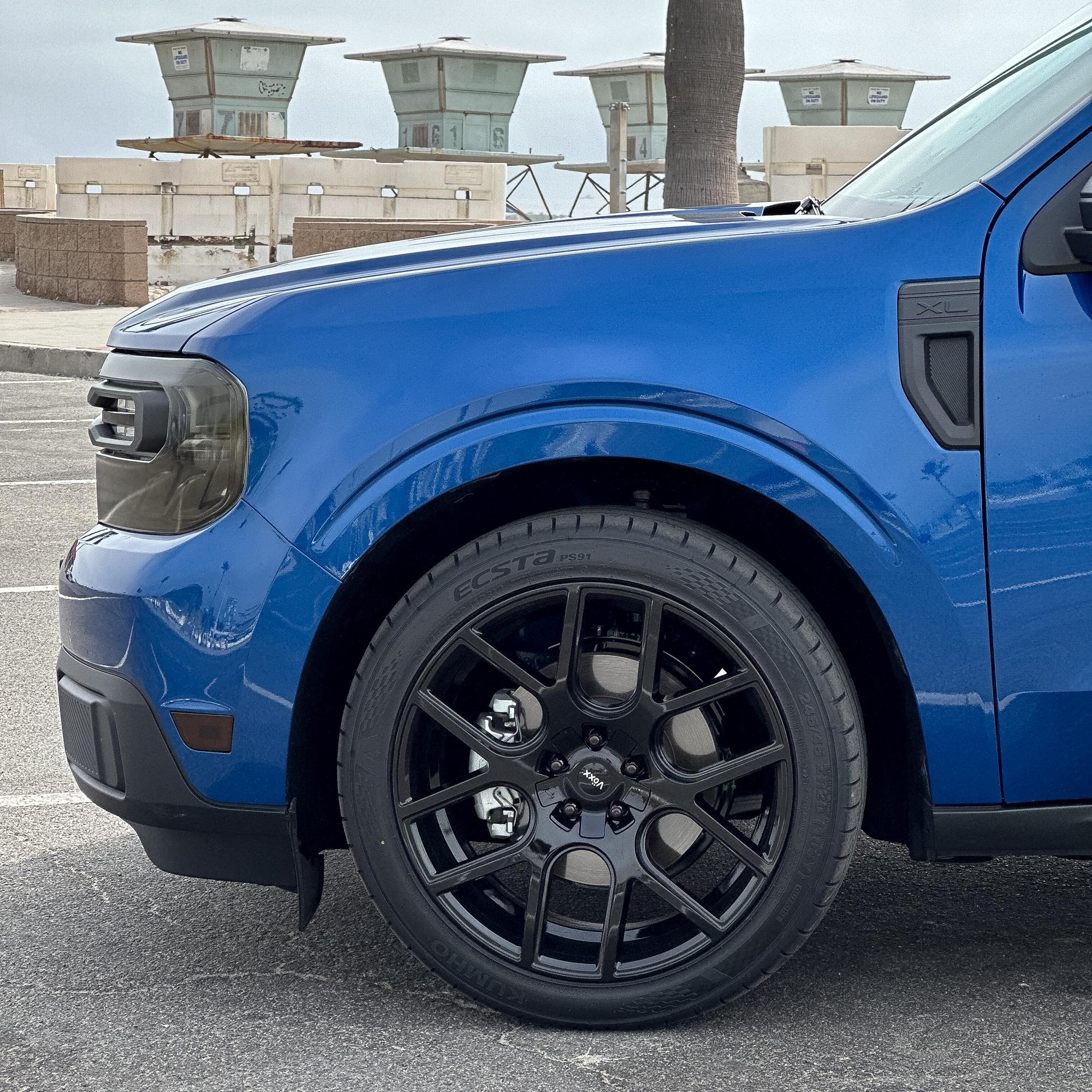 Ford Maverick '23 Hybrid XL, Atlas Blue, Lowered (Before & After) on 20's 1697501483454