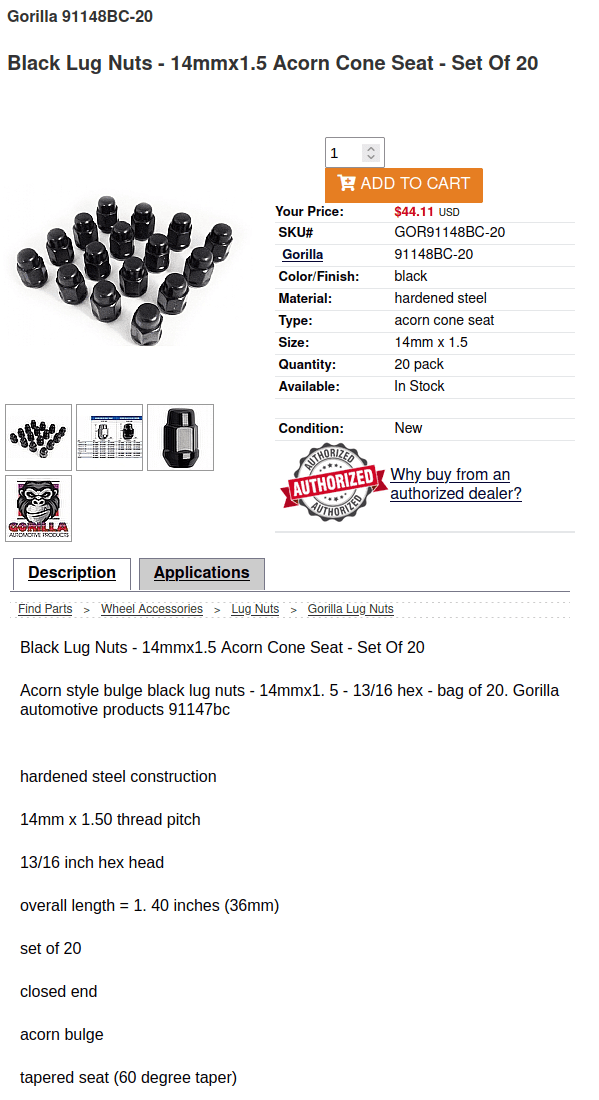 Ford Maverick Another black lug nut thread (especially applicable for tremor wheels) 1697605528170