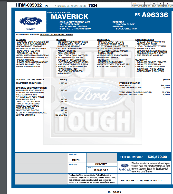 Ford Maverick ATLAS BLUE Maverick Photos Thread 1697641685665
