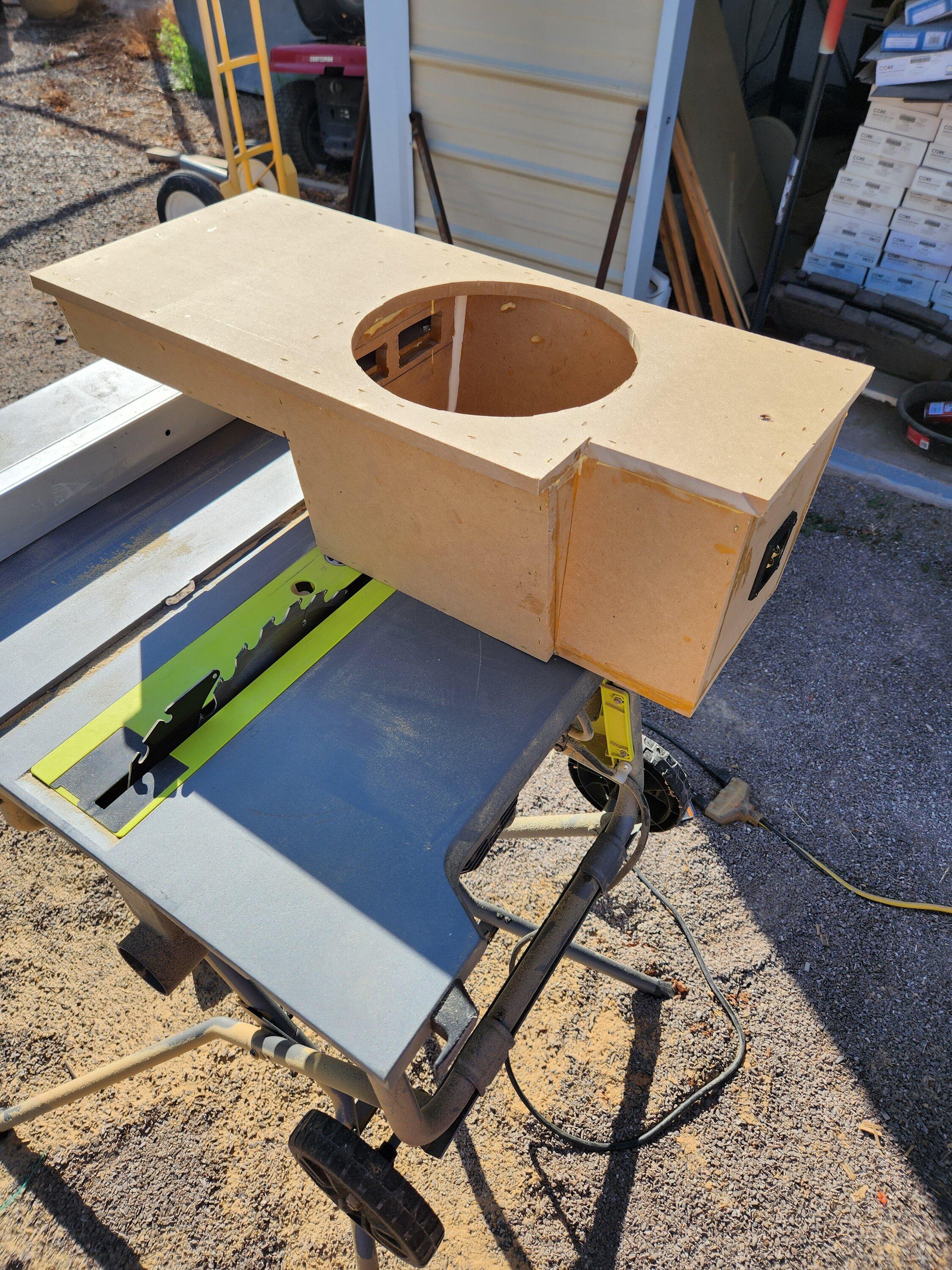 Ford Maverick Custom subwoofer build 20231018_094429