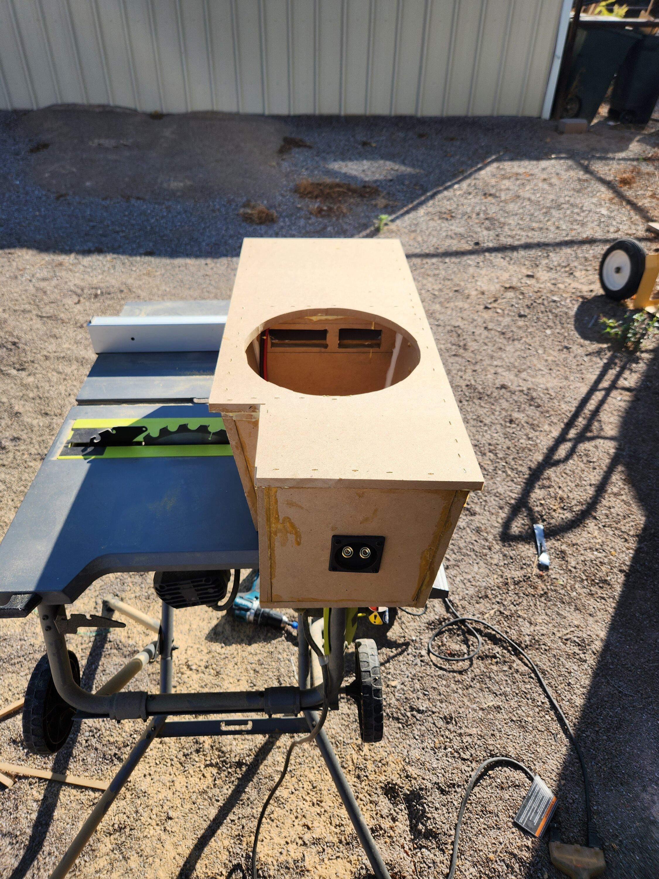 Ford Maverick Custom subwoofer build 20231018_094423