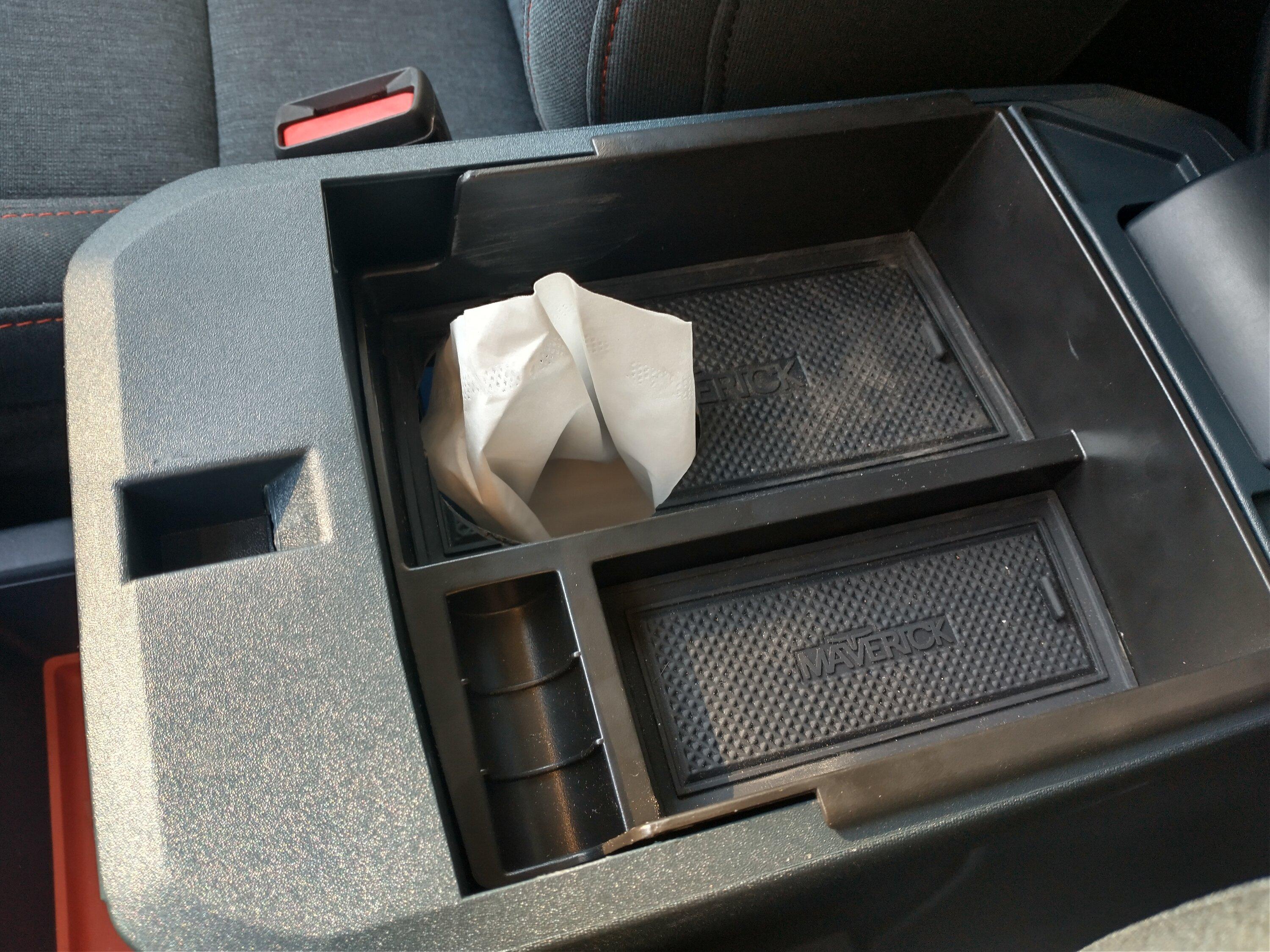 Ford Maverick Simple Kleenex tissue solution IMG_20231013_103548075_HDR