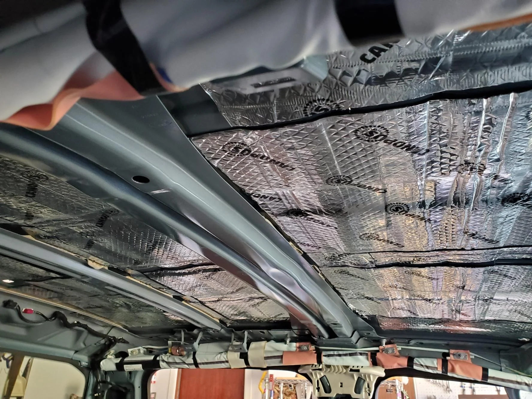 Ford Maverick Headliner, antenna, dome light removal Ceiling sound baffl