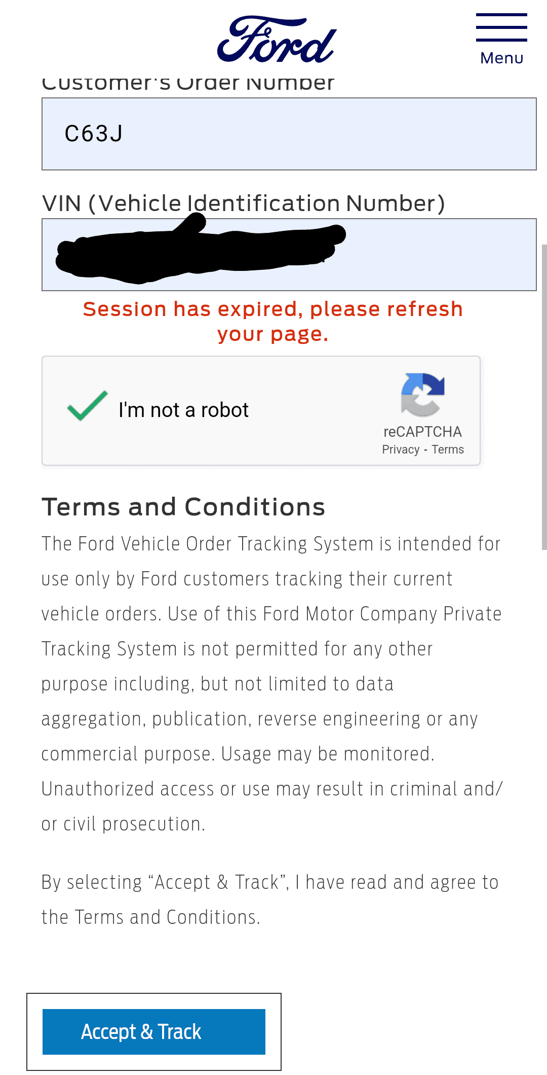 Ford Maverick Does the order ID. Mean anything? Screenshot_20231021-094139~2