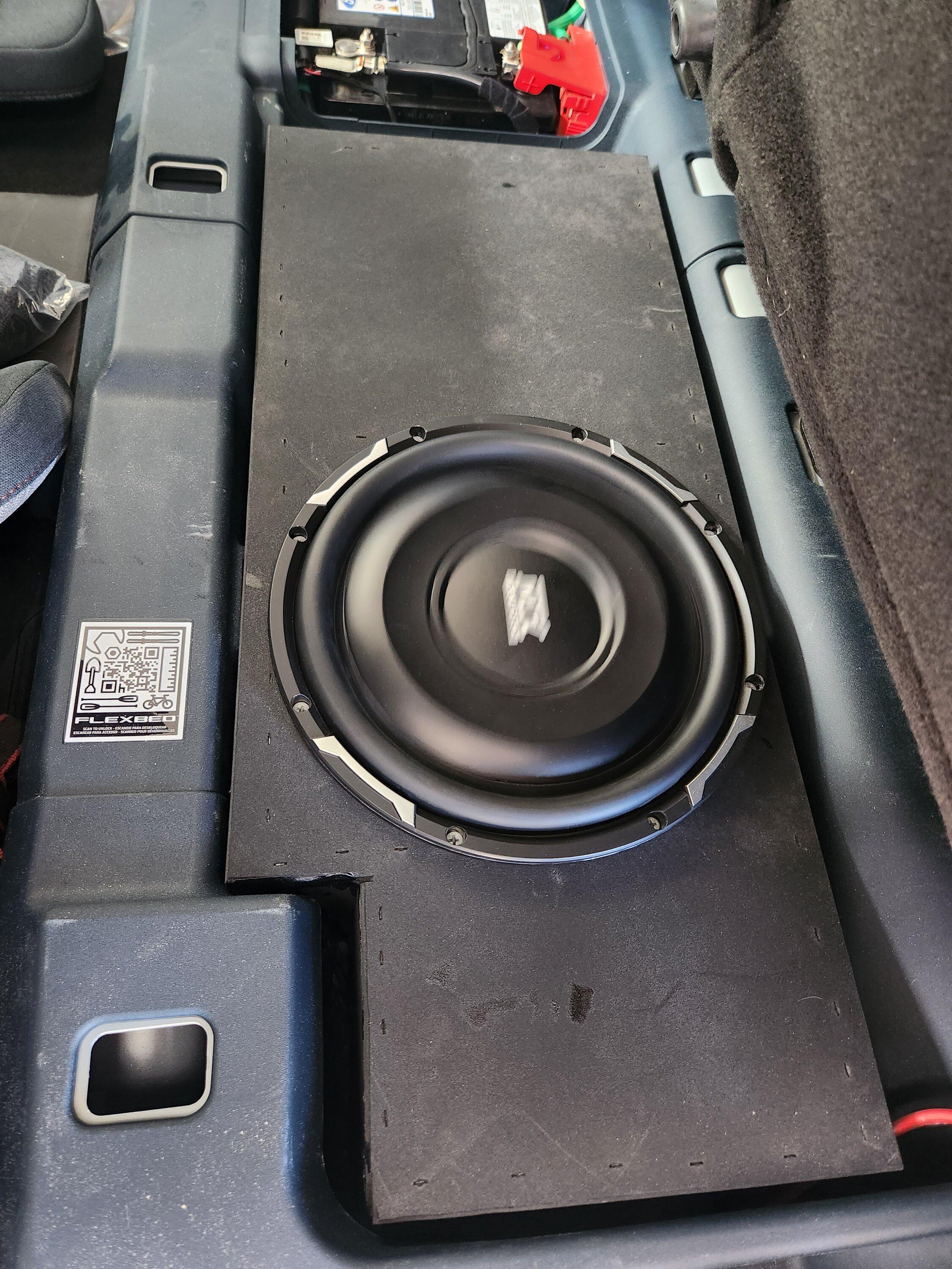 Ford Maverick Custom subwoofer build 20231020_135231