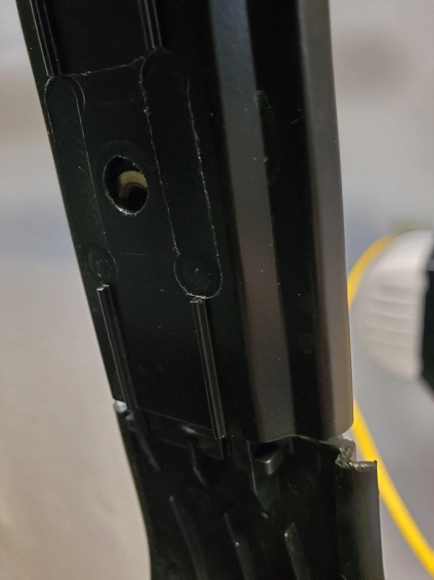 Ford Maverick Headliner, antenna, dome light removal Bolt hole rail