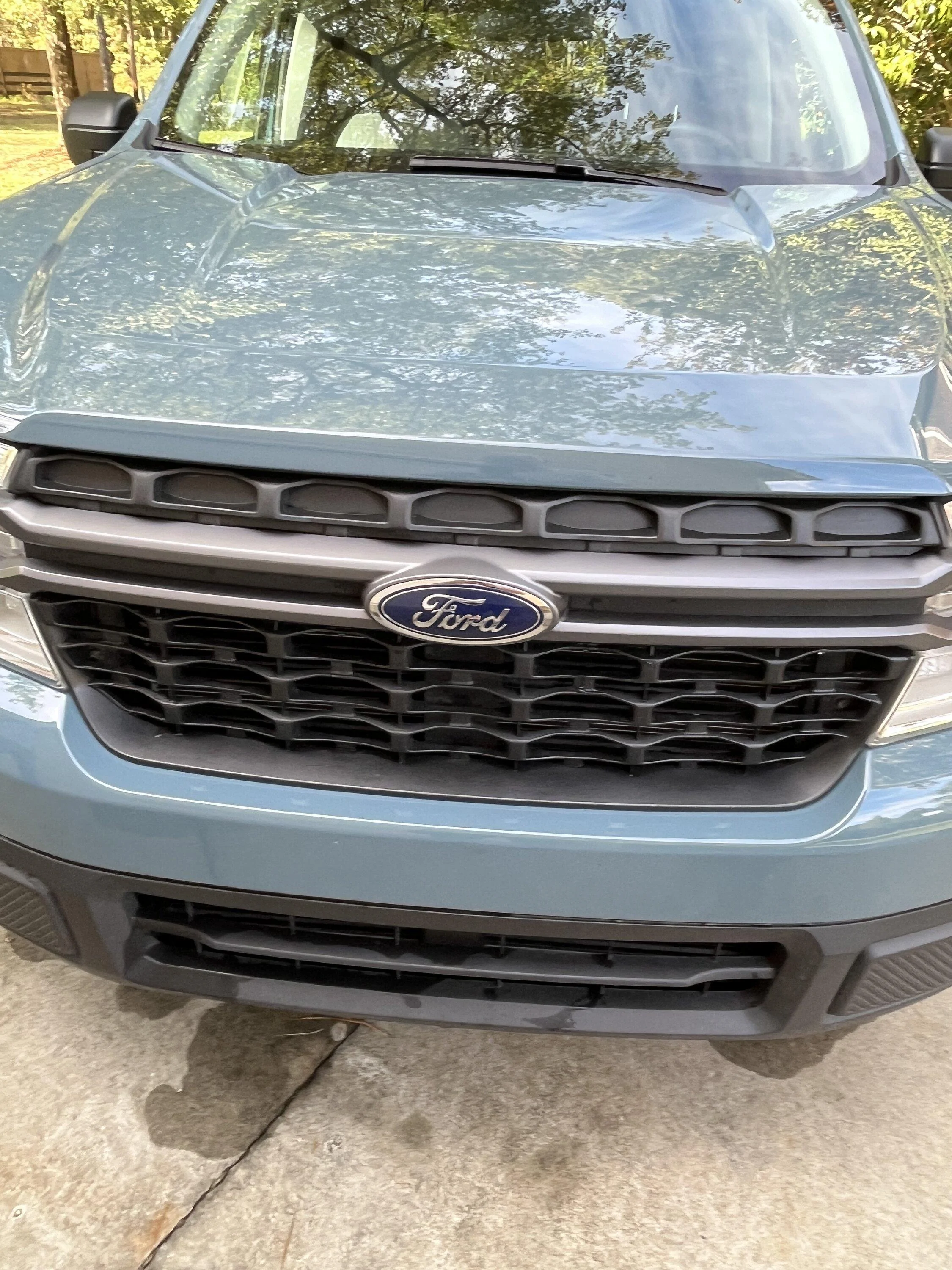 Ford Maverick grille emblem replacement IMG_2936