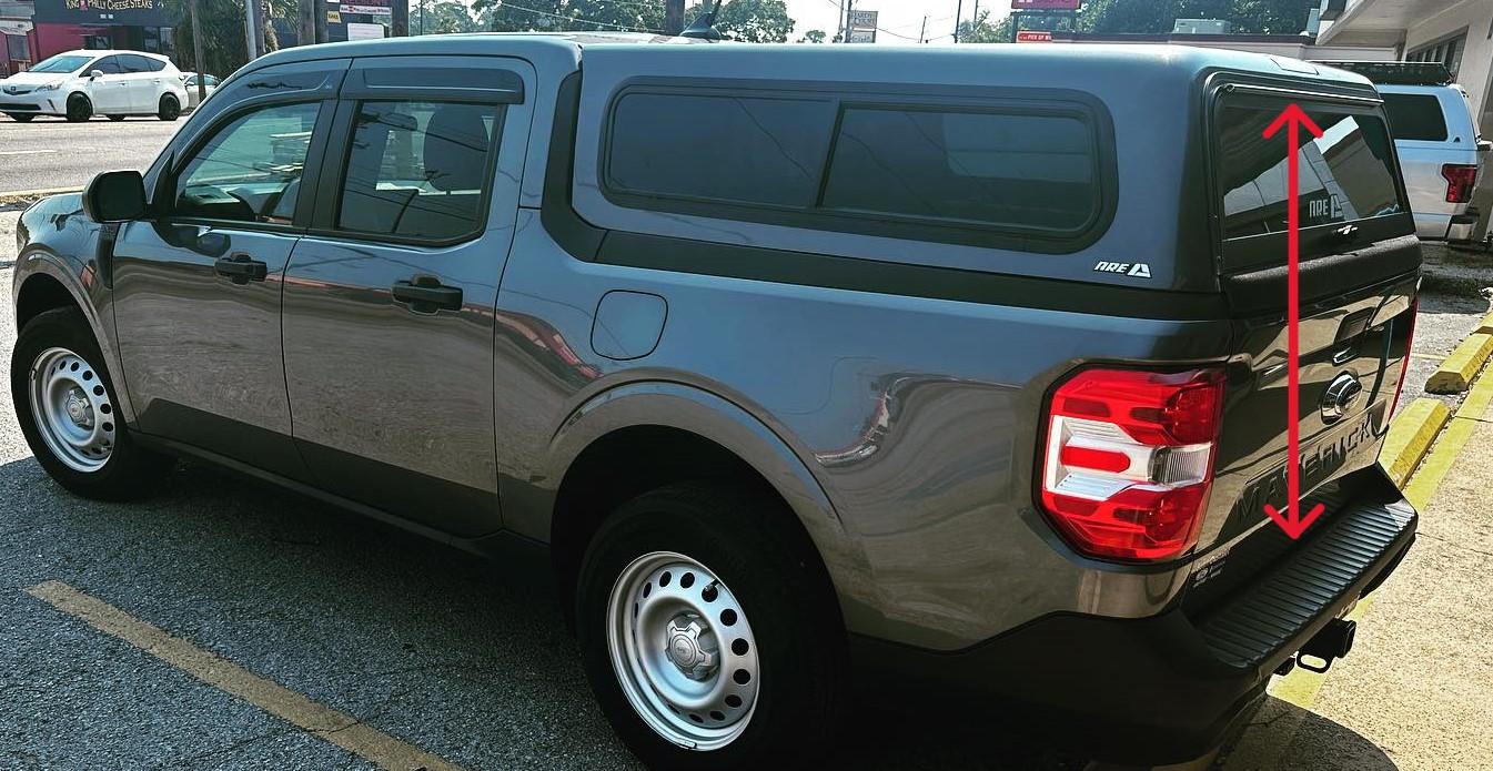 Ford Maverick A.R.E taking preorders on Maverick topper / canopies Maverick Cap Height