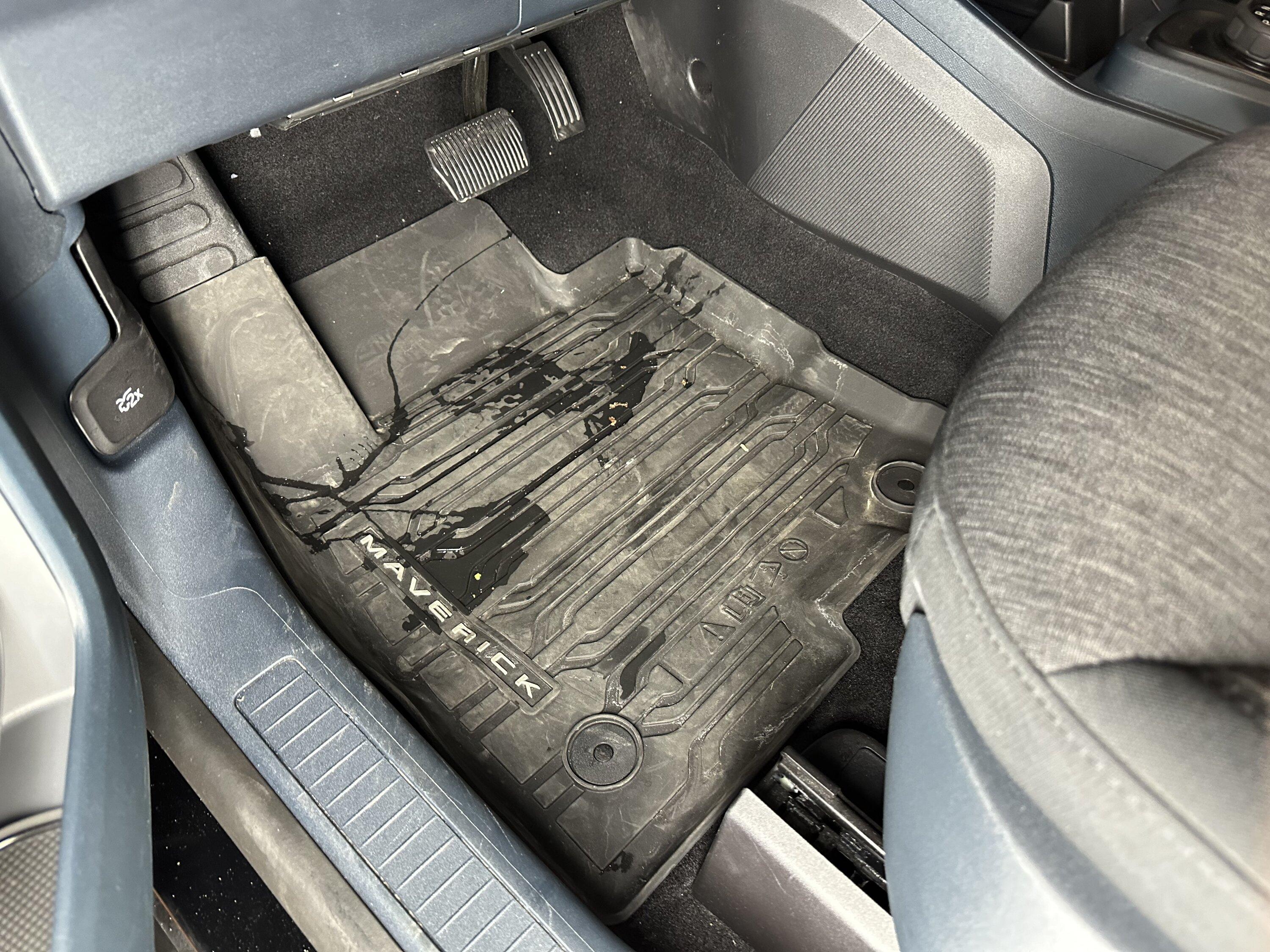 Ford Maverick Purchased 3 All Weather Floor Mats. Review Inside IMG_1728