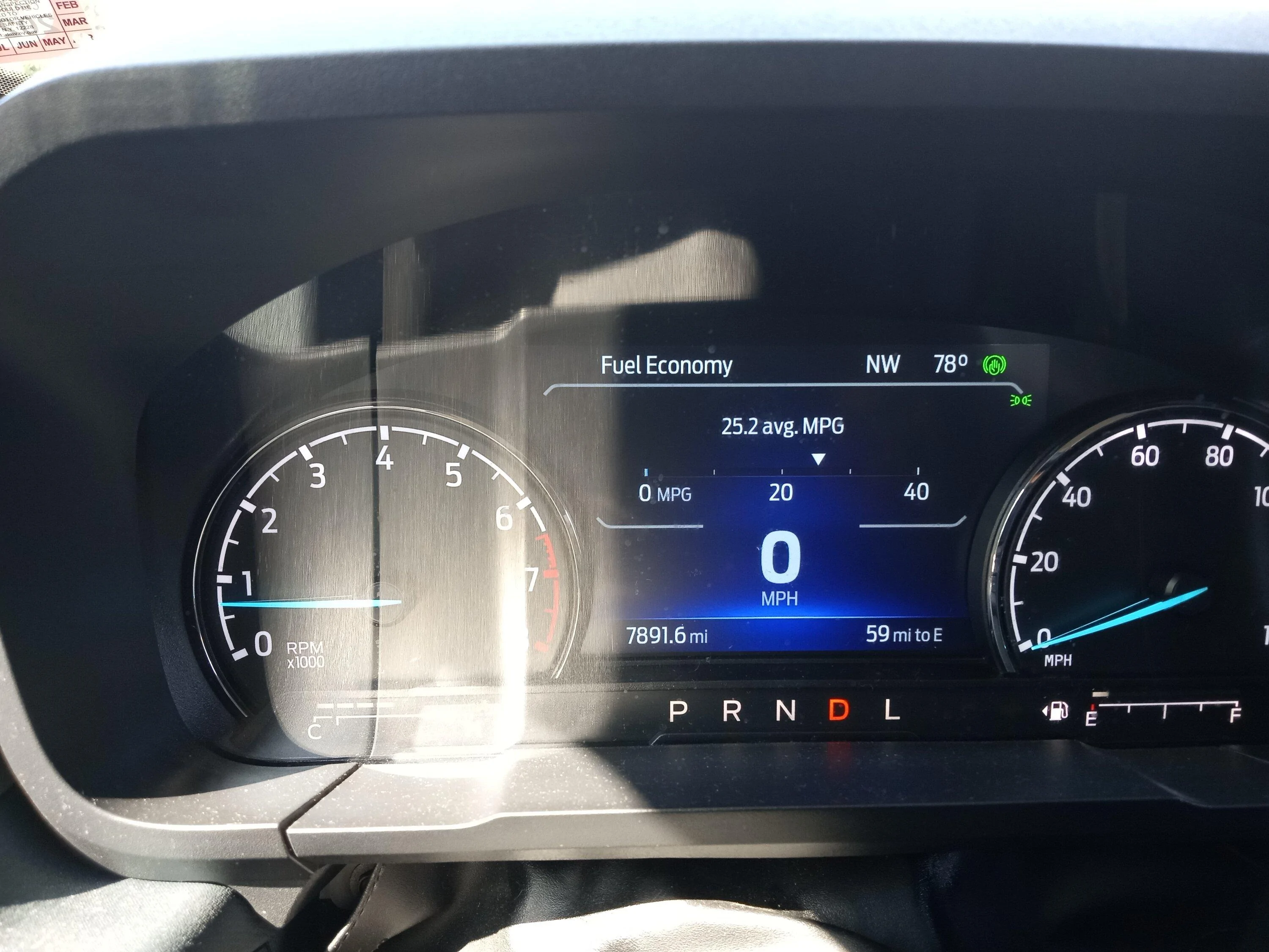 Ford Maverick Tremor mpg vs AWD EB mpg Tremor fuel gaug