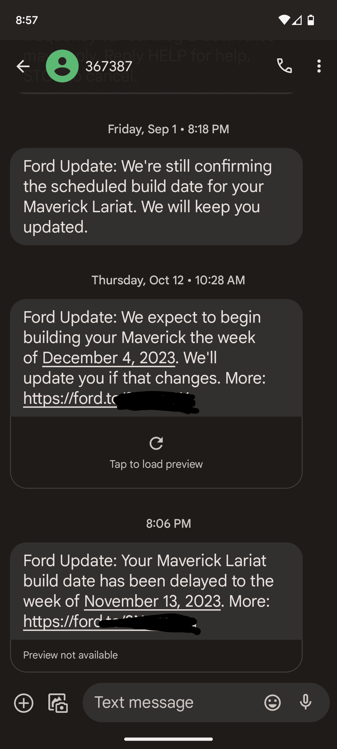 Ford Maverick So let the 2024 Production build date changes begin Screenshot_20231024-205754