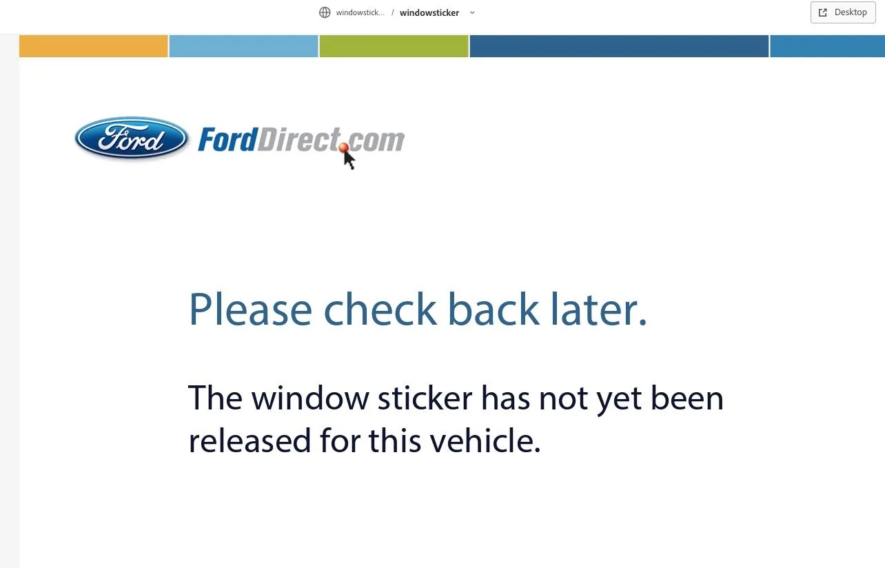 Ford Maverick Does anyone have a 2024 Window Sticker yet? 1698267019289