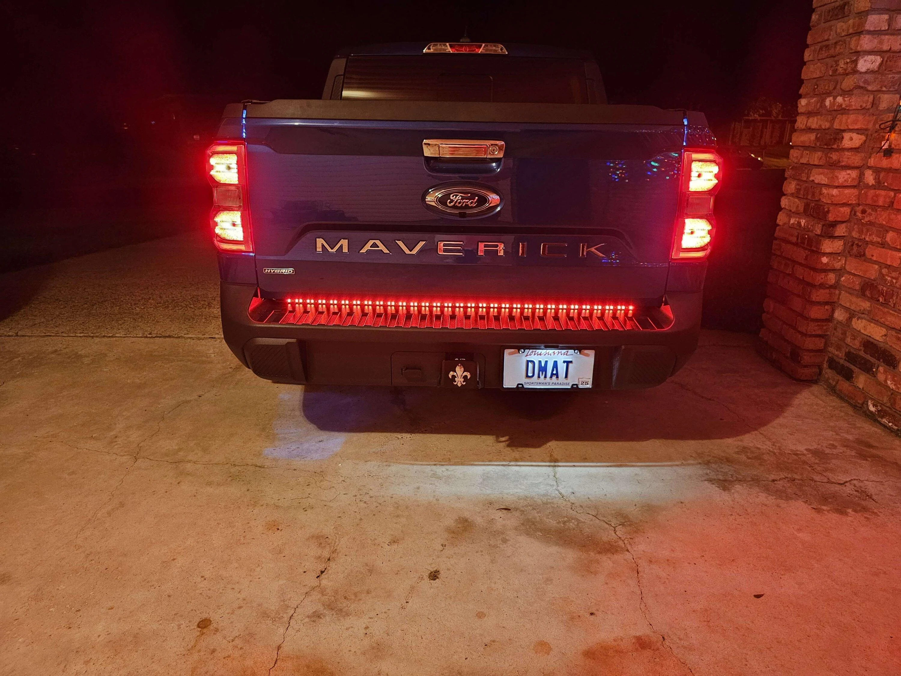 Ford Maverick Tailgate Led bar install using OPT7 lighting harness. 20231025_191940