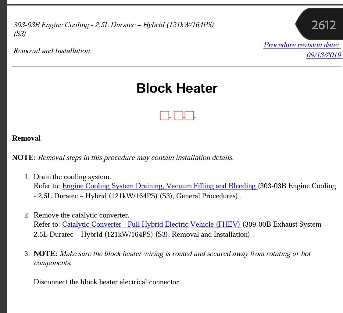 Ford Maverick Hybrid Engine Heater IMG_8433