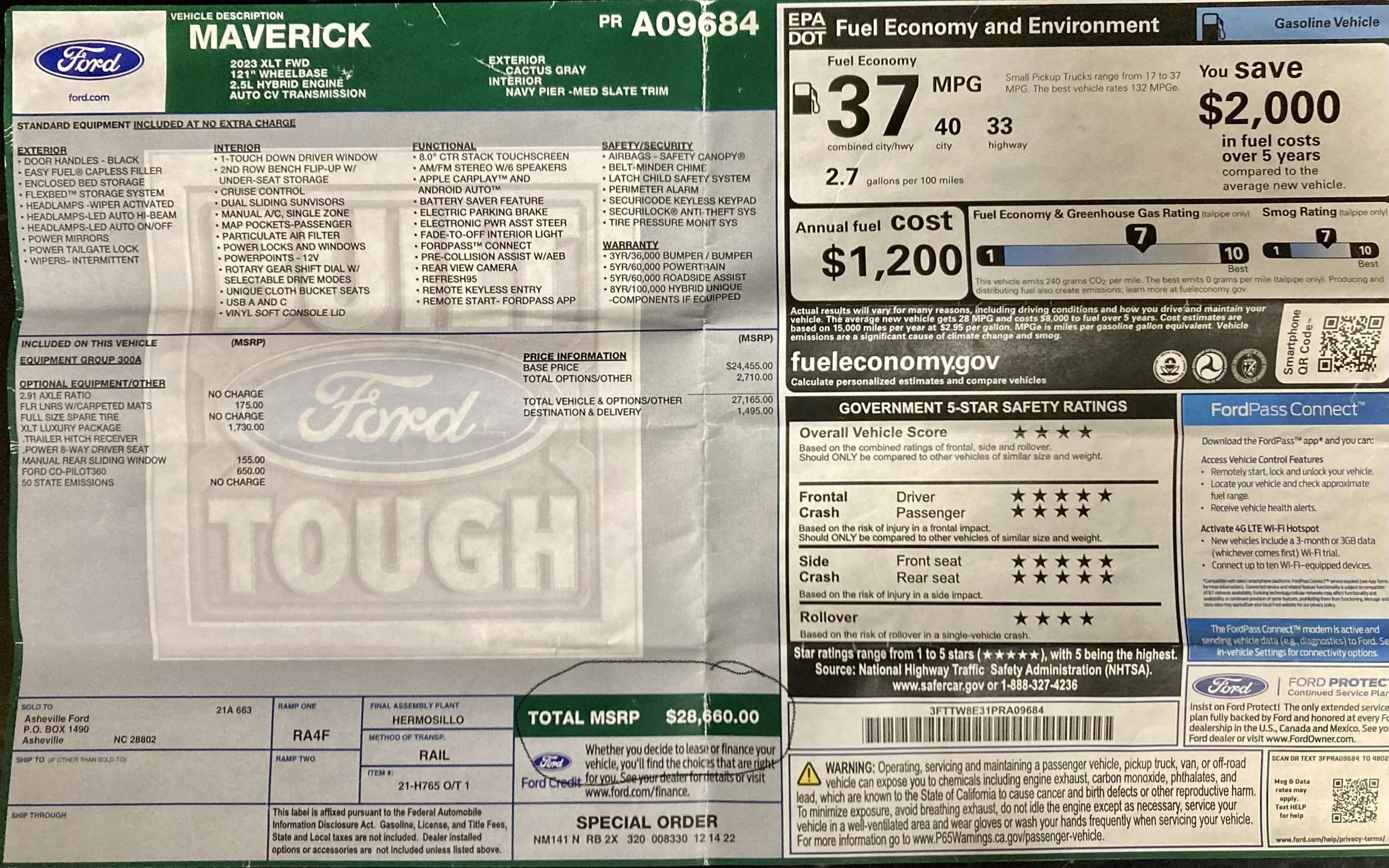 Ford Maverick 2023 Maverick Hybrid XLT Front Axle Wobble Journey IMG_7698