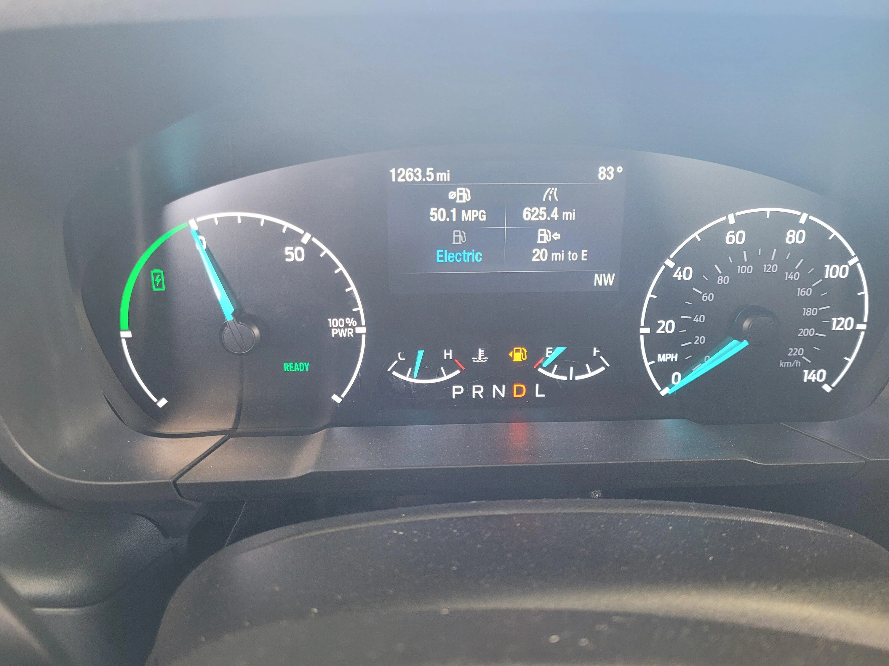 Ford Maverick Fuel economy 20230730_092632