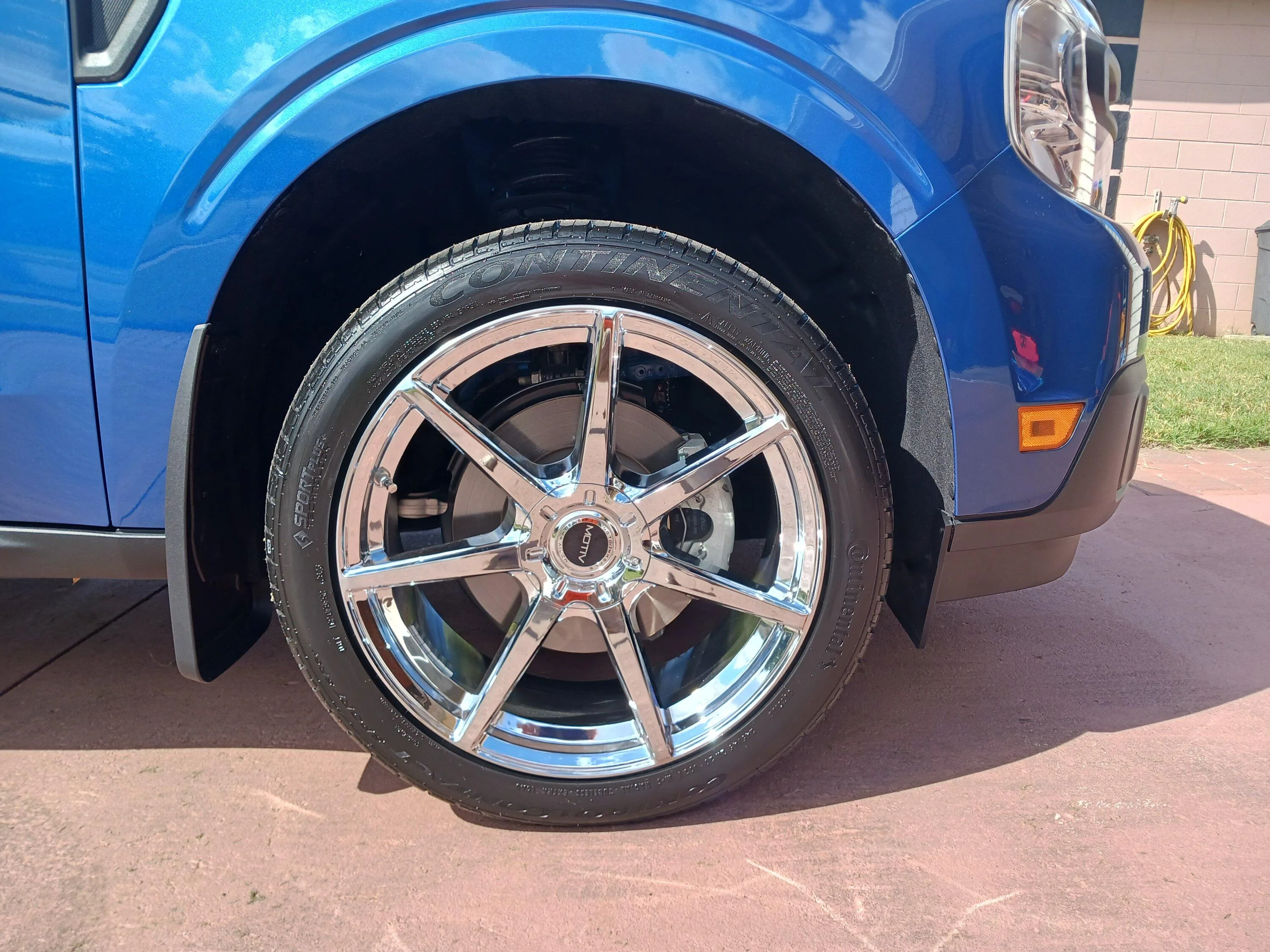 Ford Maverick 20" (Chrome spoked) wheels and tires upgrade 20231028_114227
