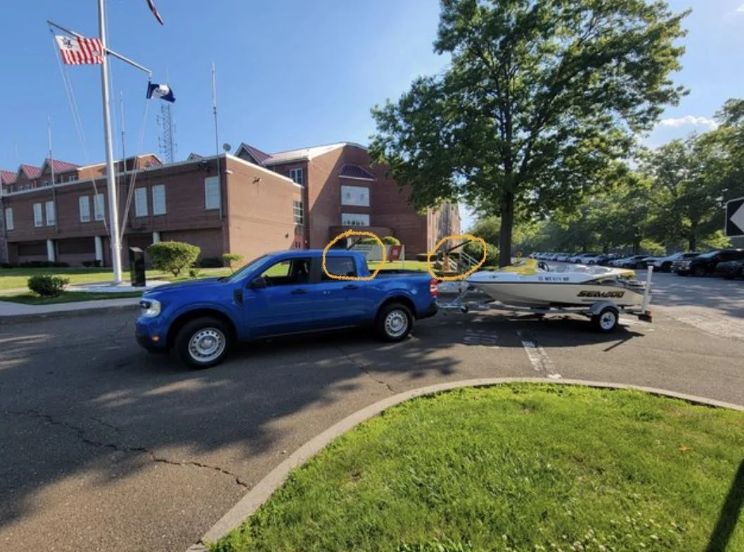 Ford Maverick HYBRID MAVERICK TOWING 2000LB BOAT IMG_8479