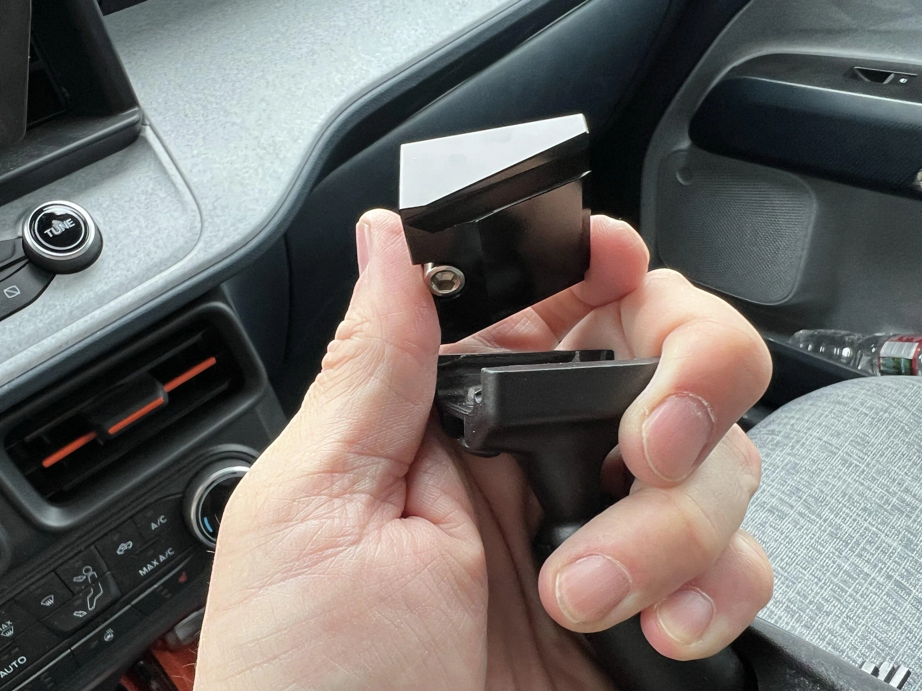 Ford Maverick FOUND! Rear View Mirror Risor for Toyota Frameless Homelink Mirror mav-mirror-adapter_5