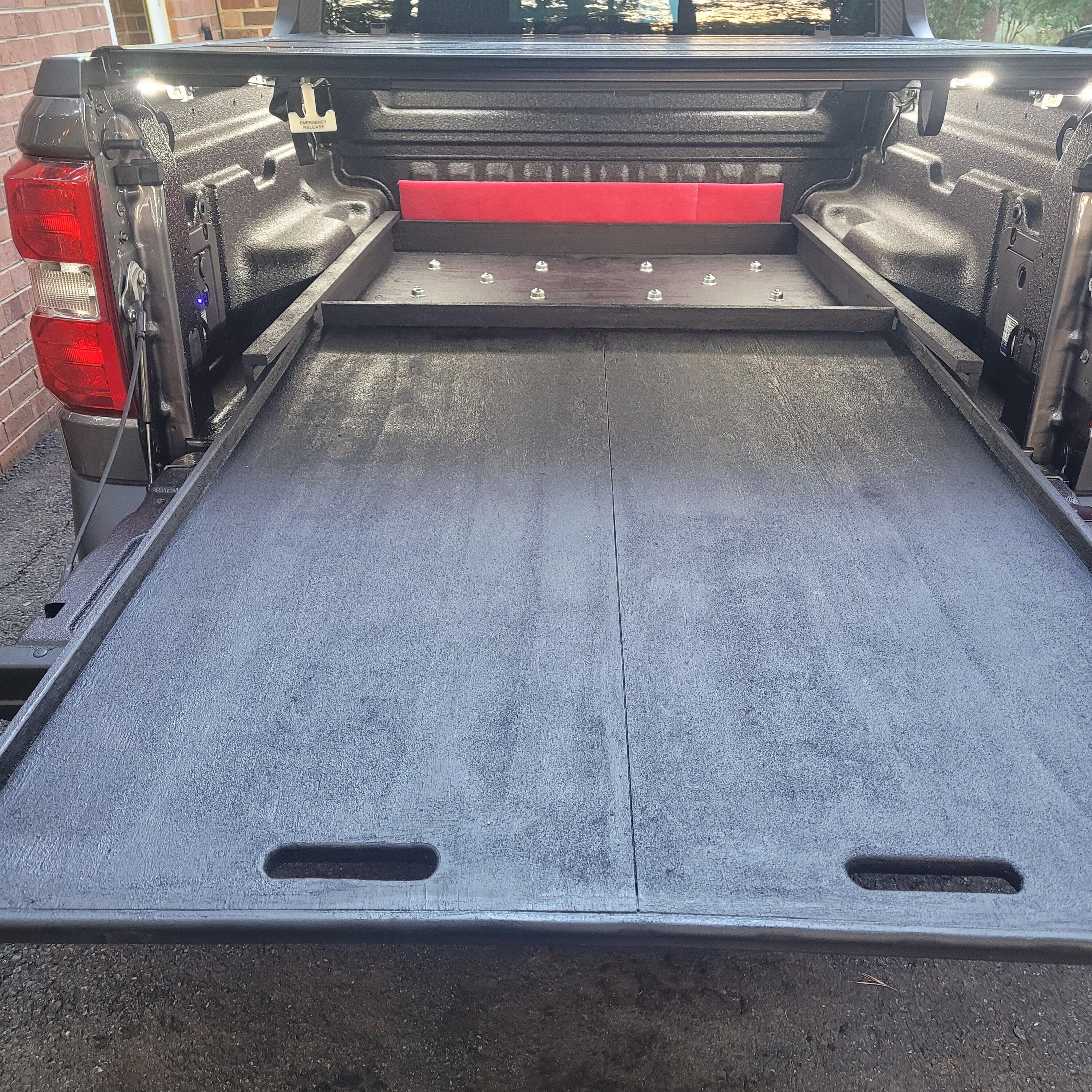 Ford Maverick Bed drawers for tools 20220625_200643