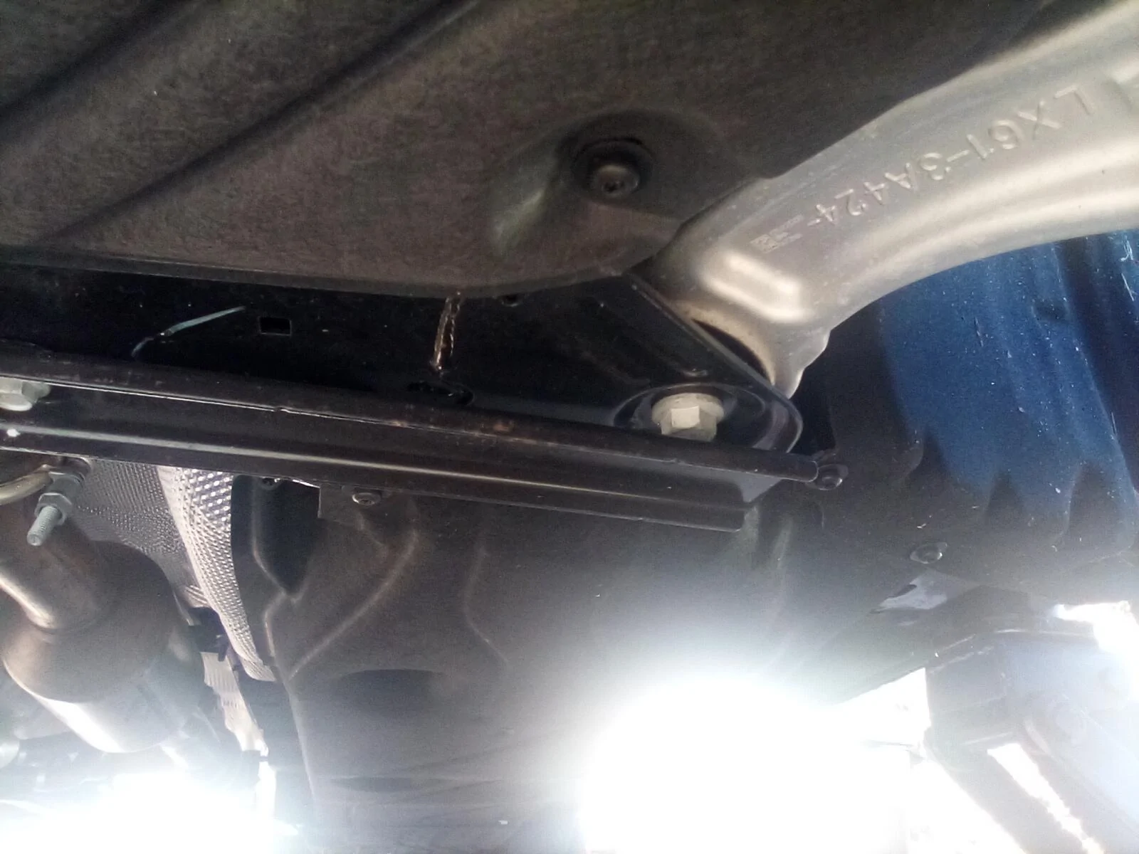 Ford Maverick Cut a hole under 2.0 engine shield for oil change accessibility? IMG_20231031_092107