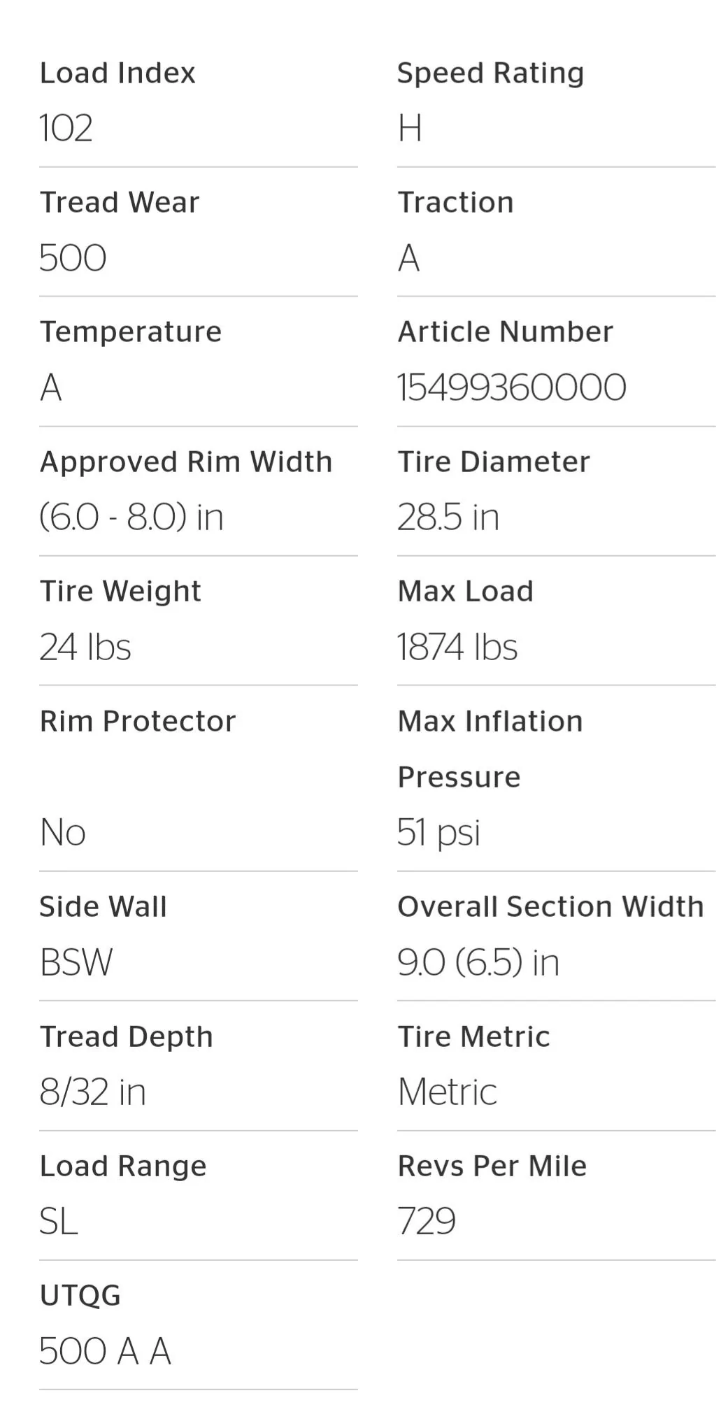 Ford Maverick OEM Continental tires -- stamped LT, P or other? Screenshot_20231031_093043_DuckDuckGo