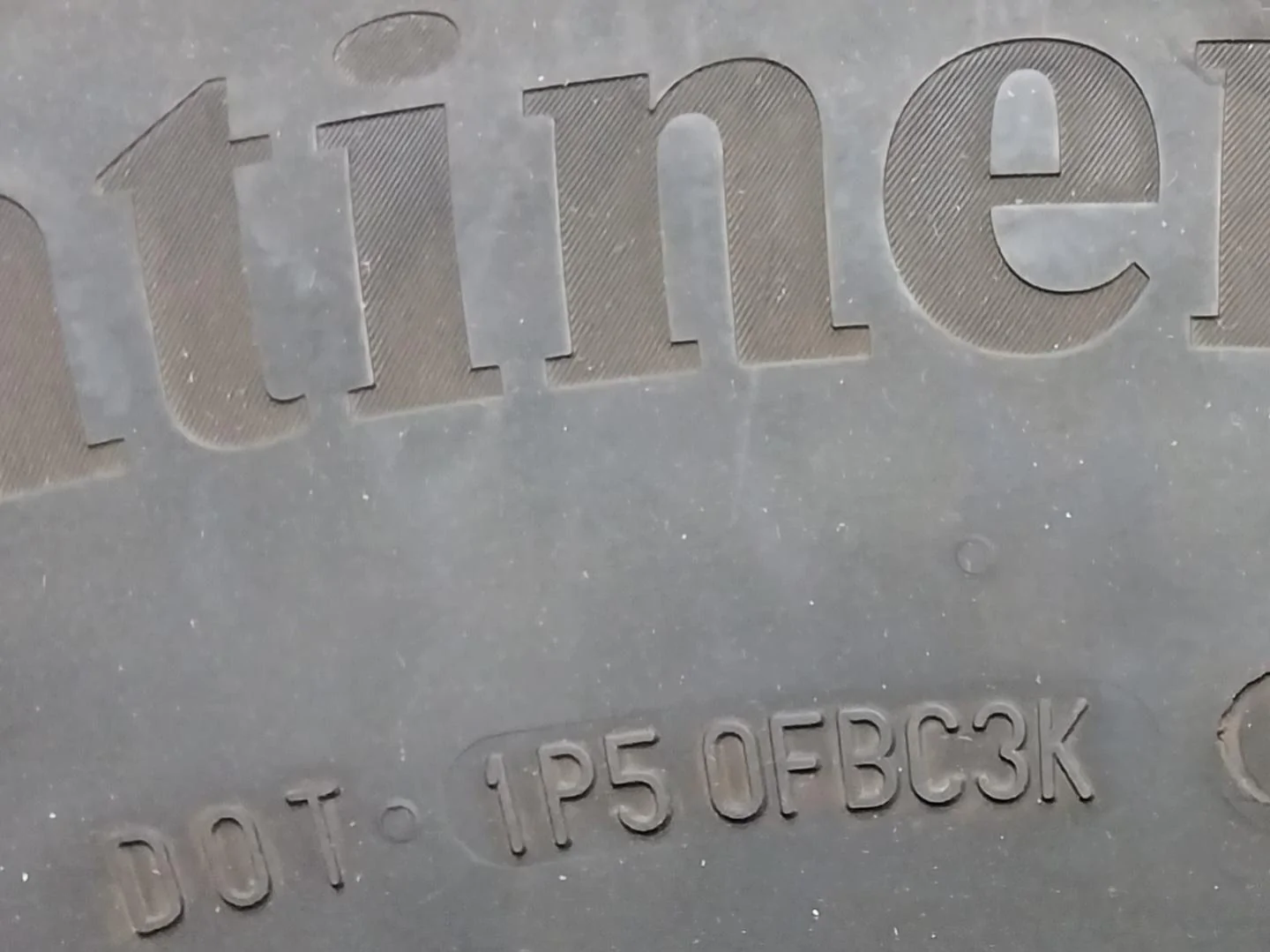 Ford Maverick OEM Continental tires -- stamped LT, P or other? 20231031_090522