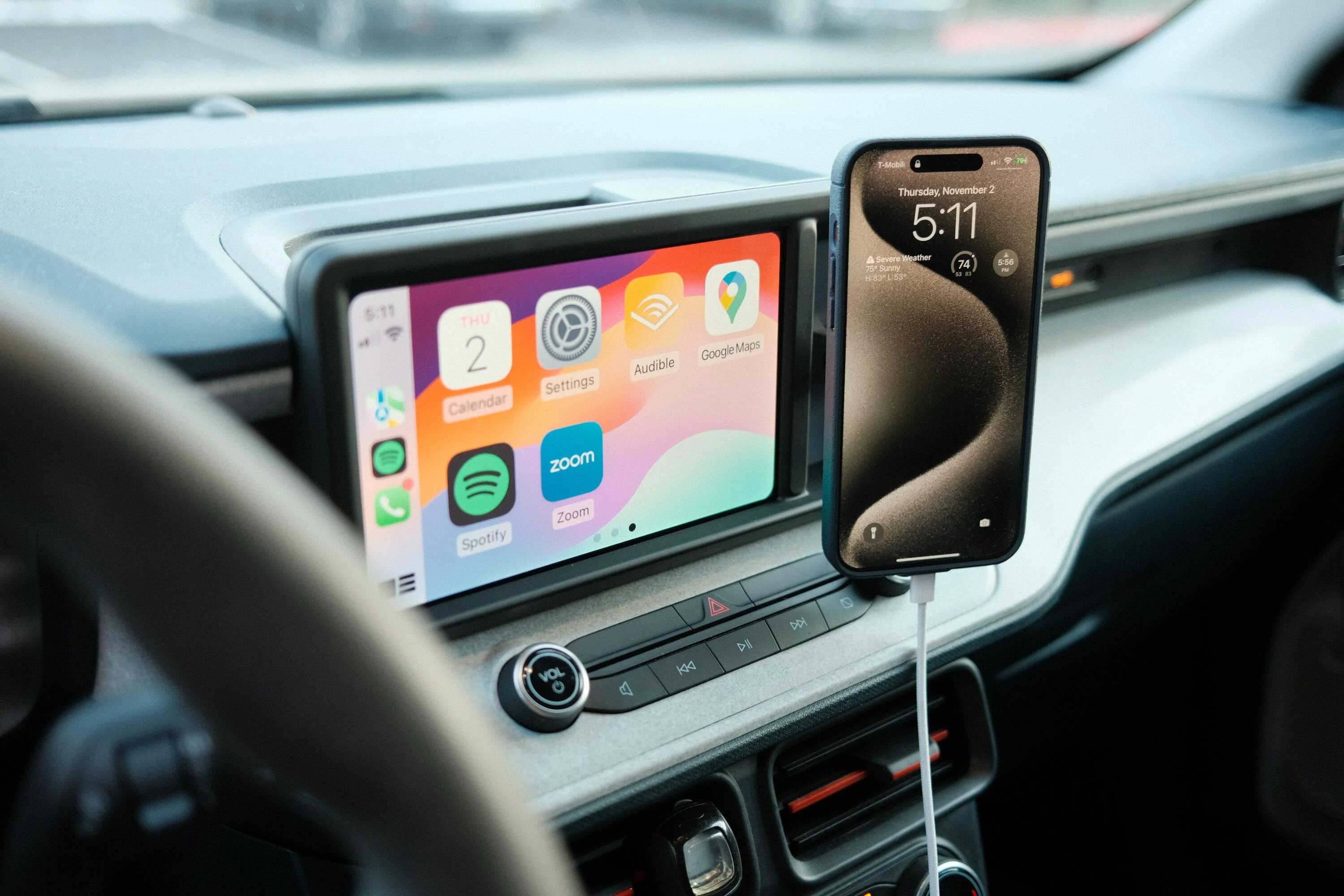 Ford Maverick Low Profile MagSafe Phone Mount for the Cubby DSCF5790