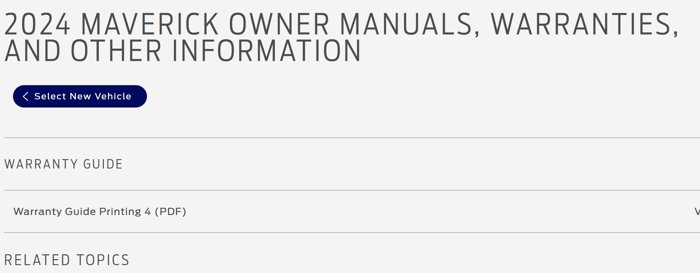 Ford Maverick 2024 Ford Maverick Owners Manual [PDF Download] 1698977559826