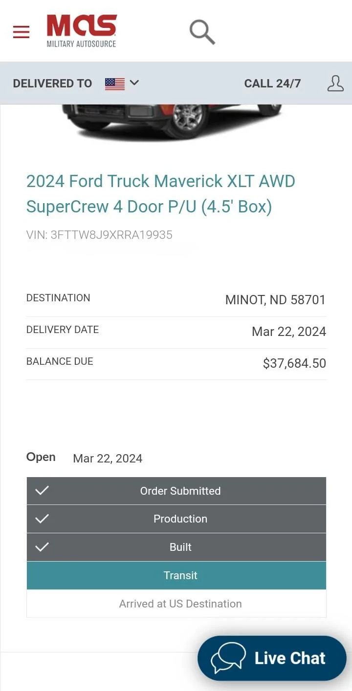 Ford Maverick So let the 2024 Production build date changes begin Screenshot_20231103_203530_Chrome~2
